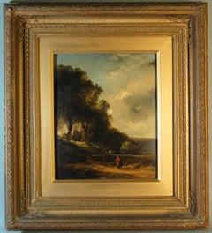 Attributed to Richard Parkes Bonington, Oil on Millboard, Landscape