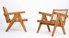 Pierre Jeanneret, Set of Two Easy Armchairs