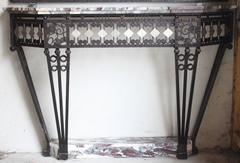 Exceptionnelle console et miroir Art déco français