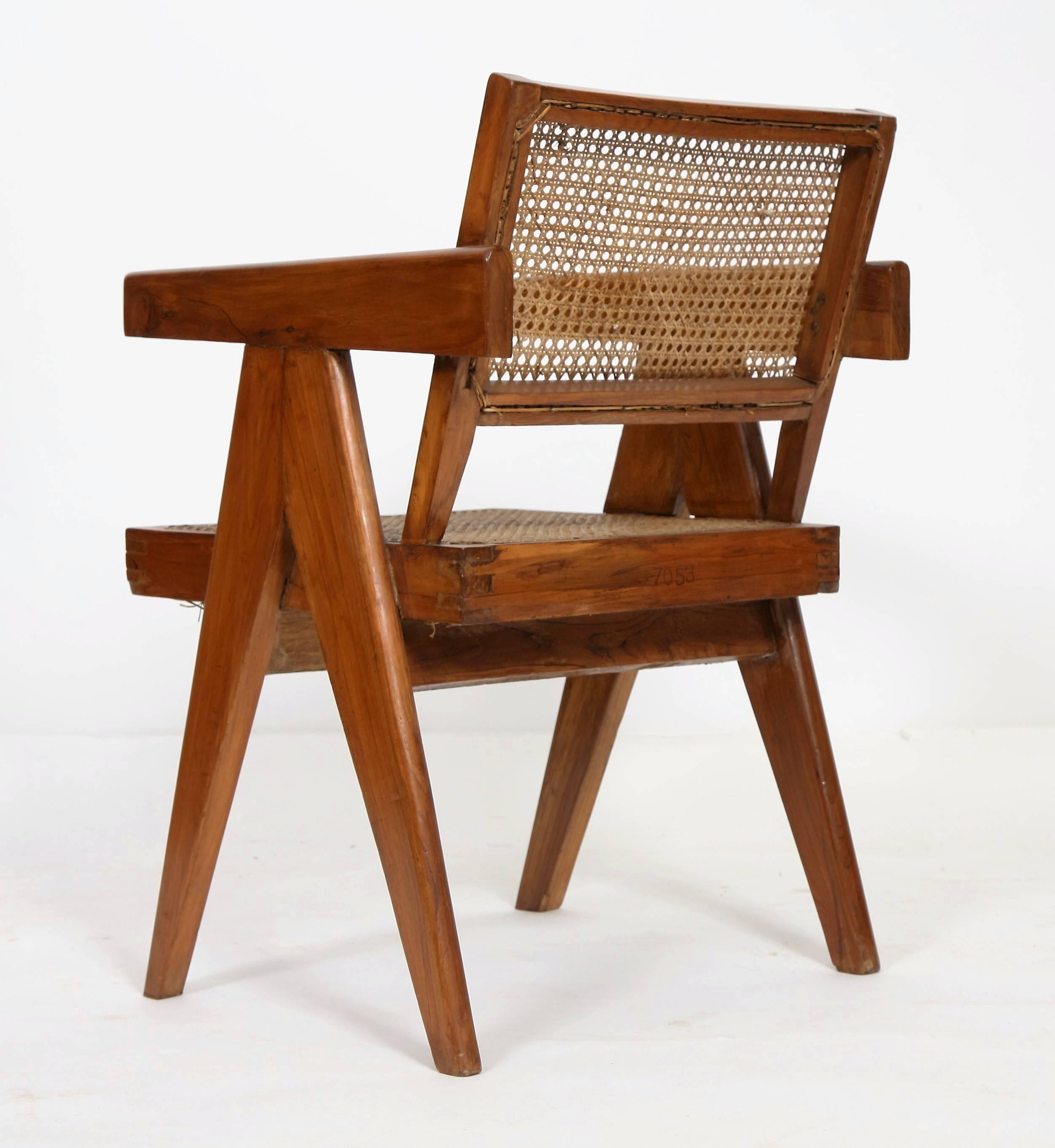 Mid-20th Century Pierre Jeanneret Armchair