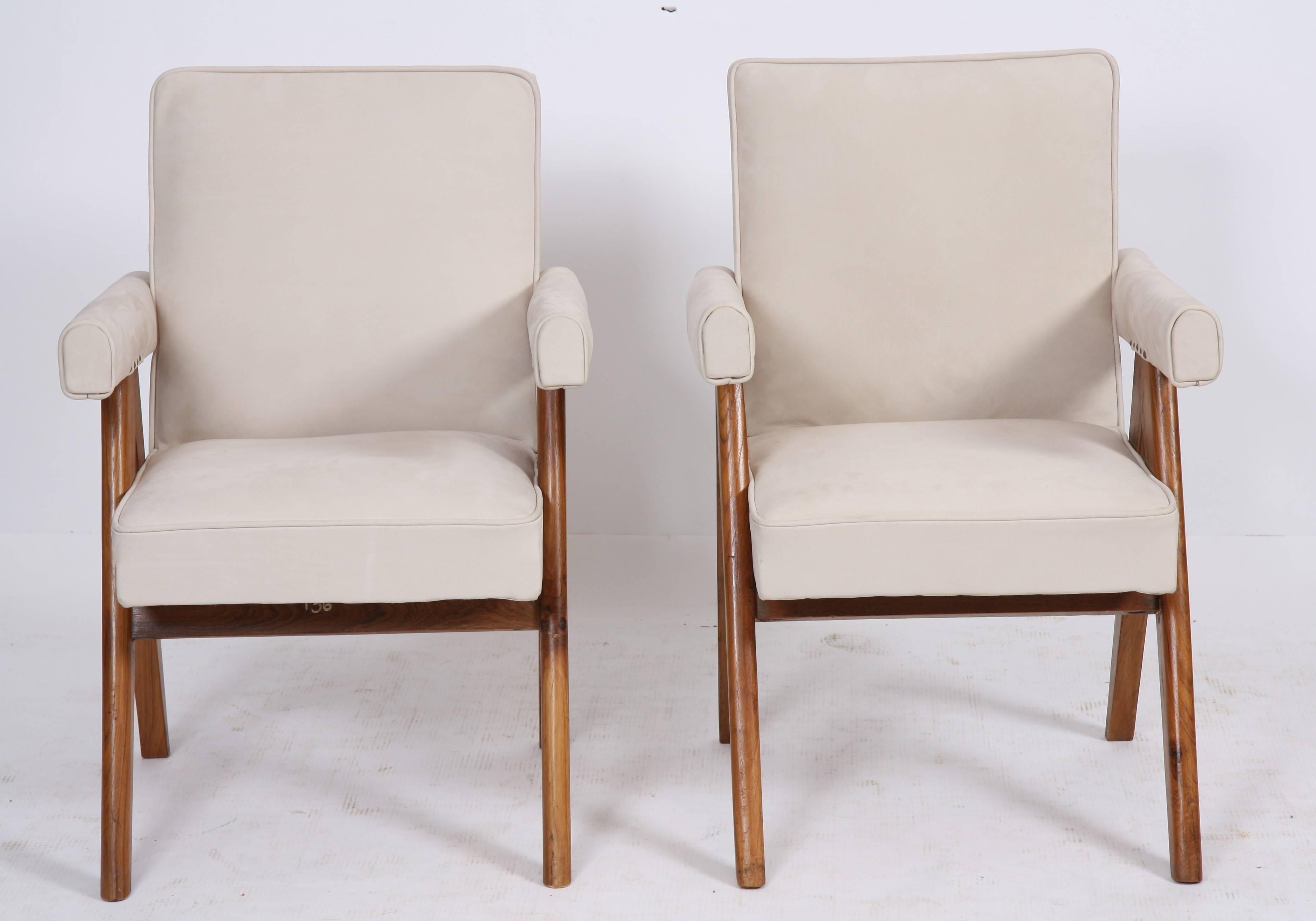 jeanneret upholstered lounge chair