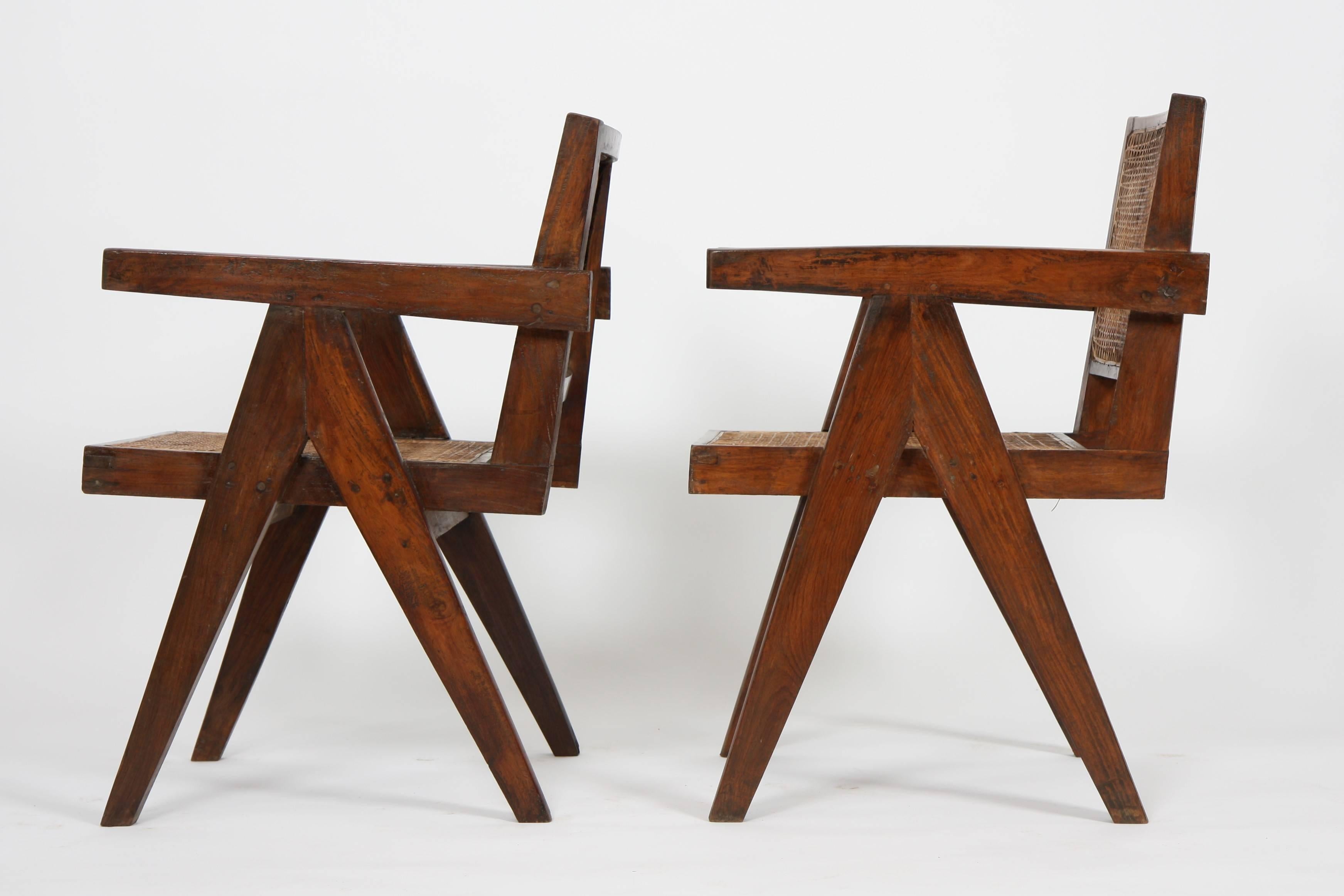 Teak Set of Two Armchairs Called 
