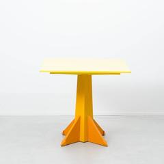 Castelli Ferrieri Postmodern Yellow Dining Table for Kartell, Italy