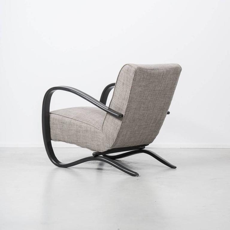 20th Century Jindrich Halabala H269 Art Deco Chair, Czechoslovakia, 1930s