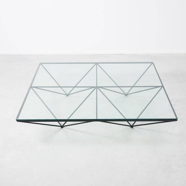 Paolo Piva For B Italia Alanda Modernist Geometric Glass Coffee Mid Century Modern Paolo Piva For B Italia Alanda Modernist Geometric Glass Coffee Table