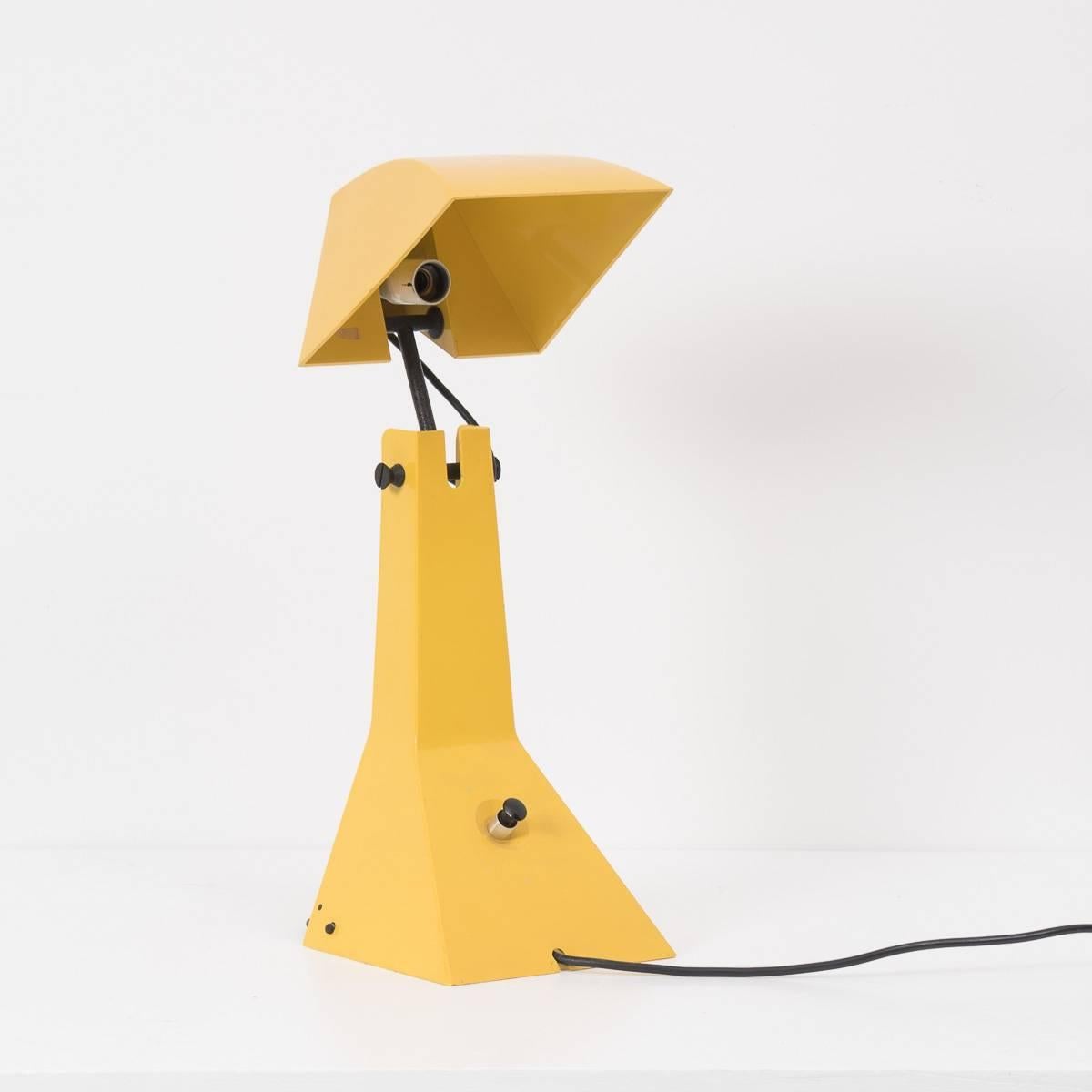 Dutch Umberto Riva Table Lamp, Bieffeplast, Netherlands, 1969