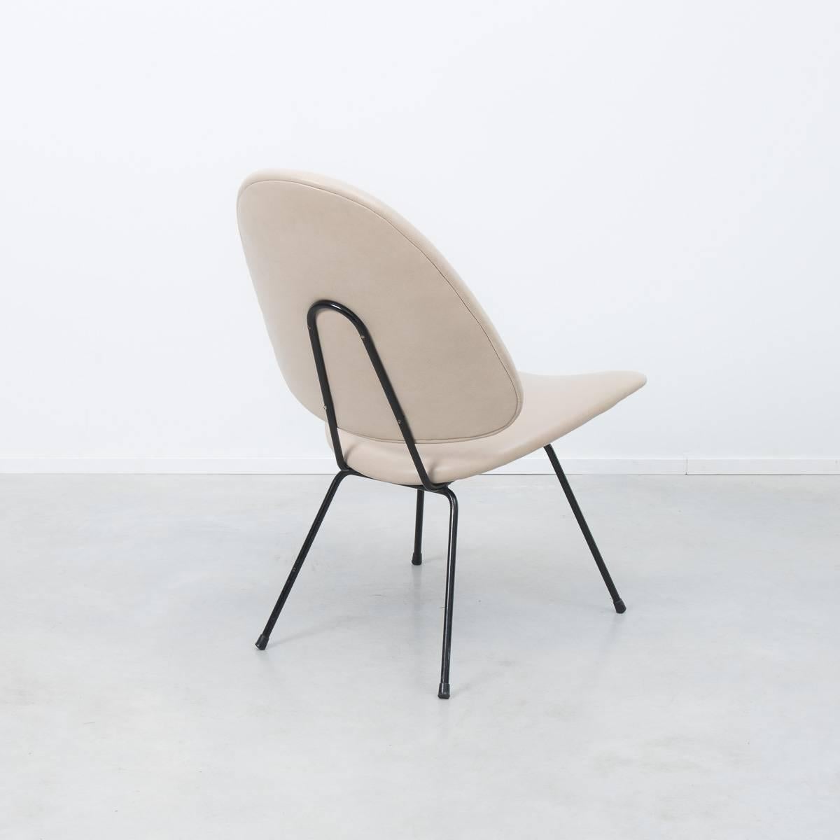 Mid-Century Modern Gispen No.60 Oval Lounge Chair, Netherlands, 1950s