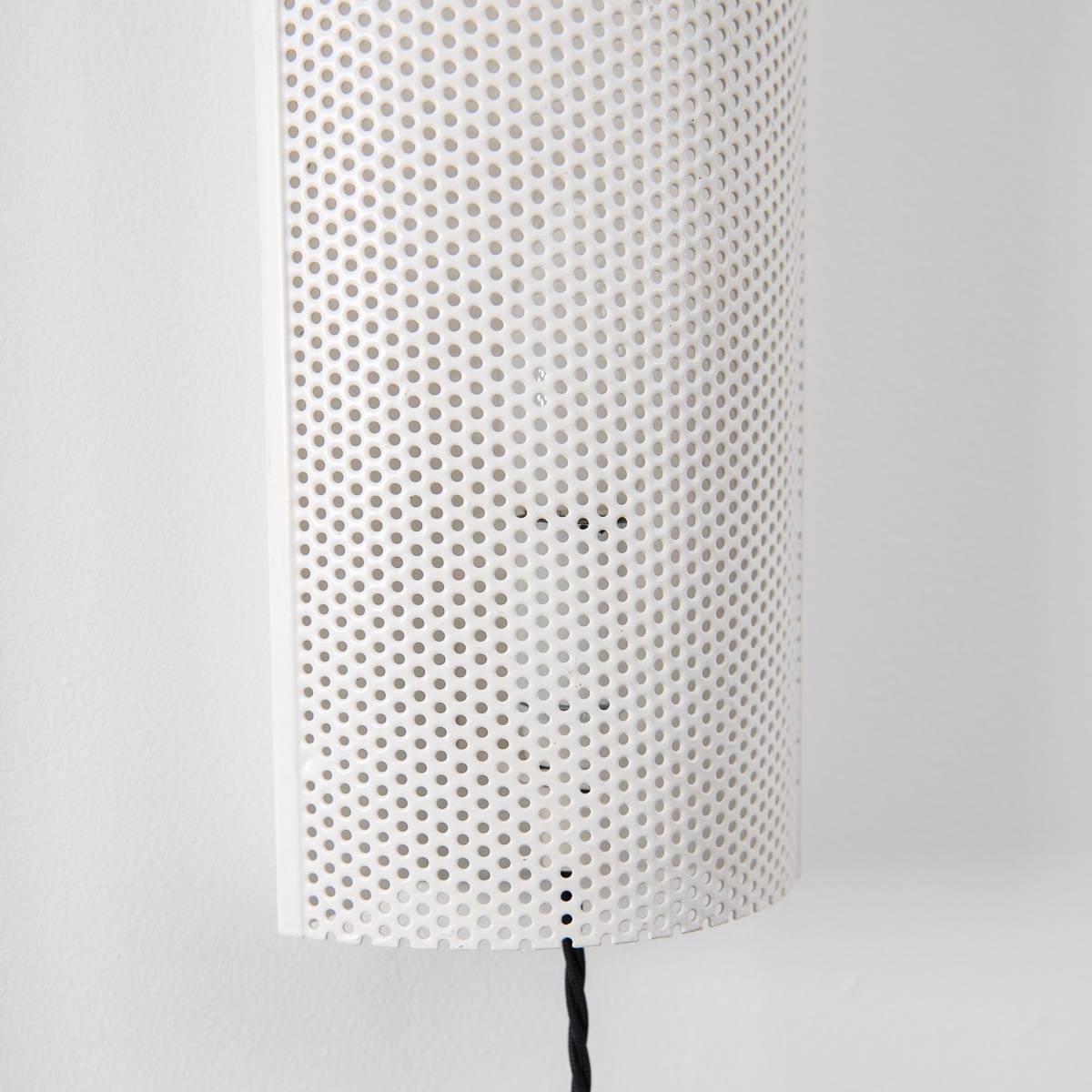 Mid-Century Modern Hagoort Perforated Wall Lamp Netherlands, 1950s