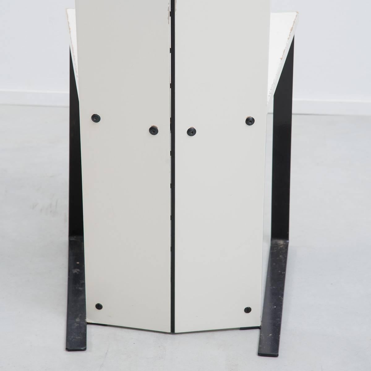Metal White De Stijl Side Chair Unknown, Dutch, 1950s