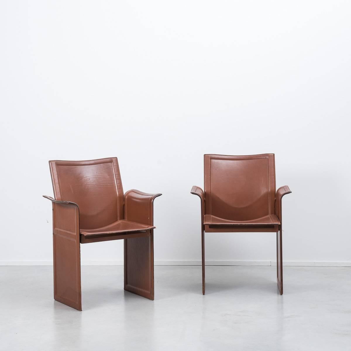 Mid-Century Modern Tito Agnoli Korium Chairs Mateo Grassi, Italy, 1970s