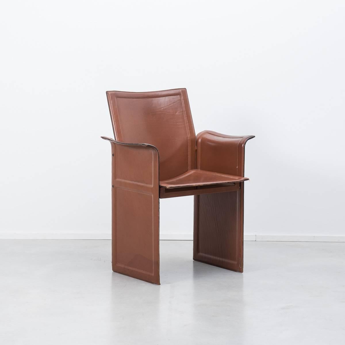 Tito Agnoli Korium Chairs Mateo Grassi, Italy, 1970s In Good Condition In London, GB