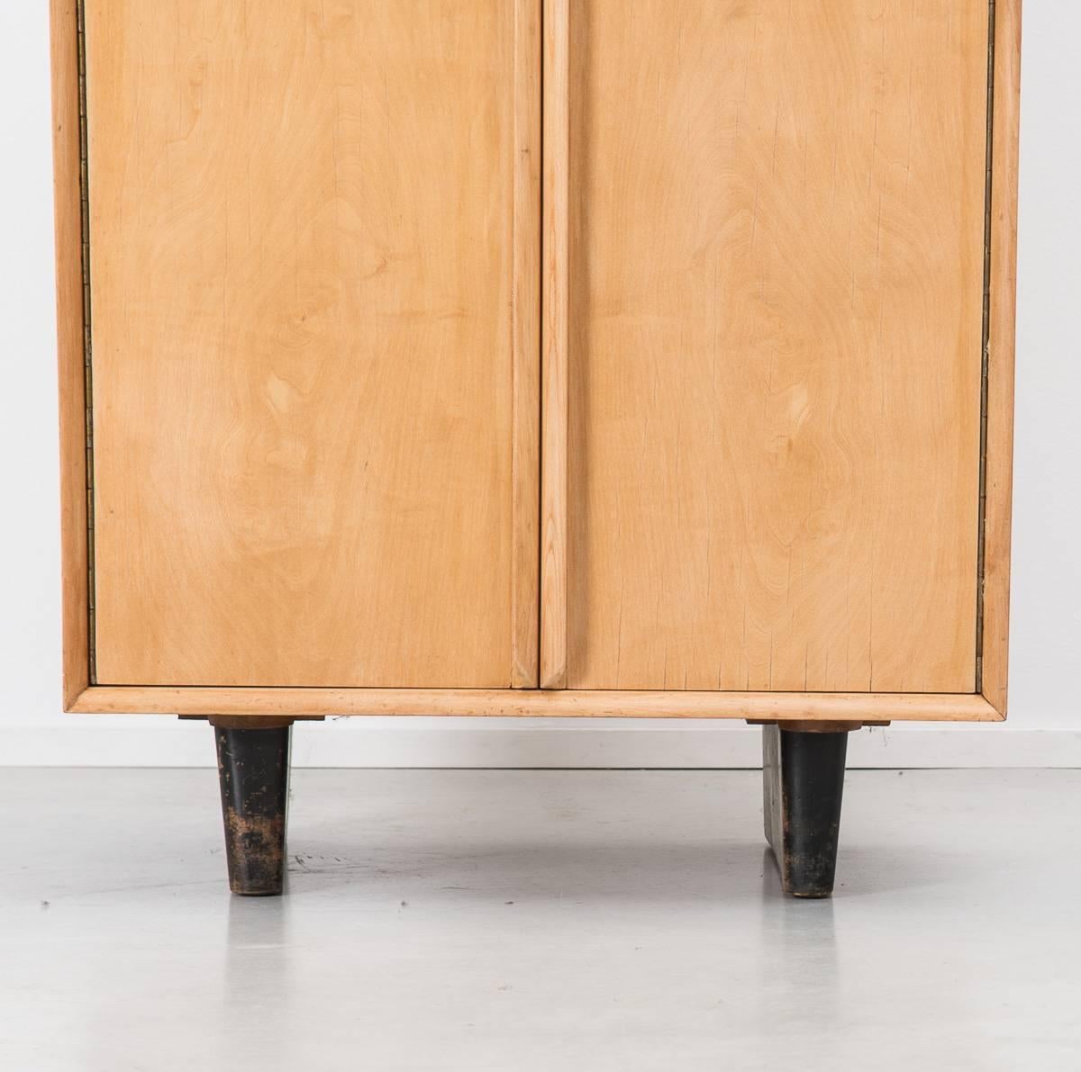 1930s Birch Ply Cabinet, De Bijenkorf, Holland, 1940s In Good Condition In London, GB