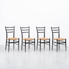 Chiavari Spinetto Dinning Chairs, Chiavari, Italy, 1950s
