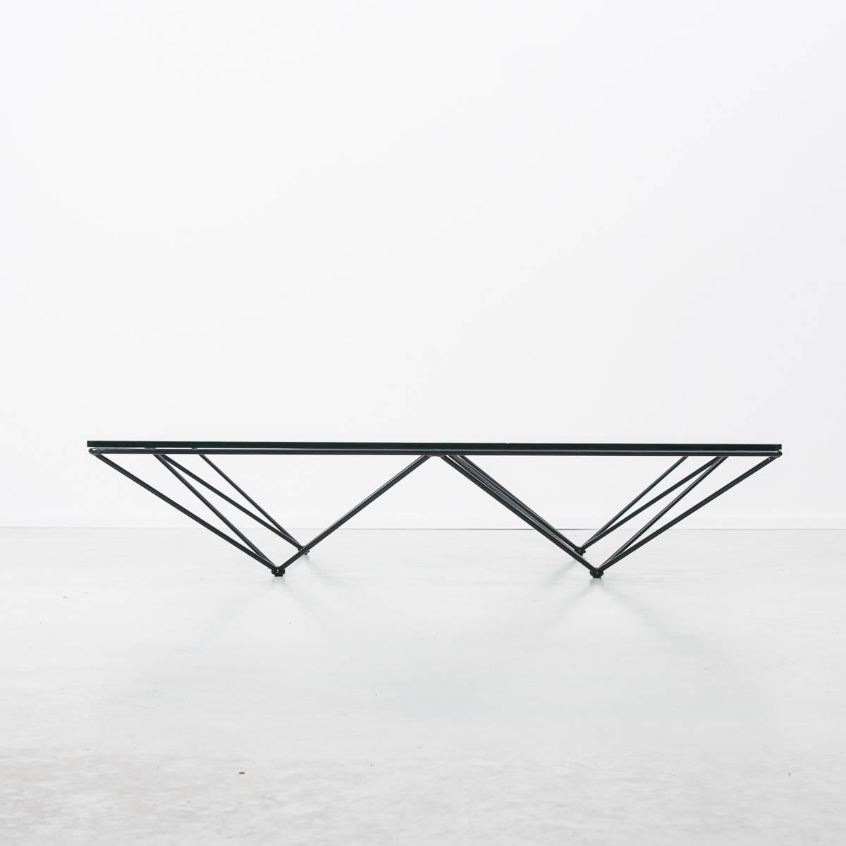 20th Century Paolo Piva for B B Italia Alanda Modernist Geometric Glass Coffee Table