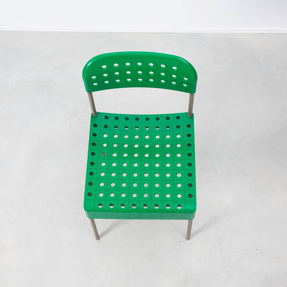 Post-Modern Enzo Mari Castelli Box Chair, Italy, 1971