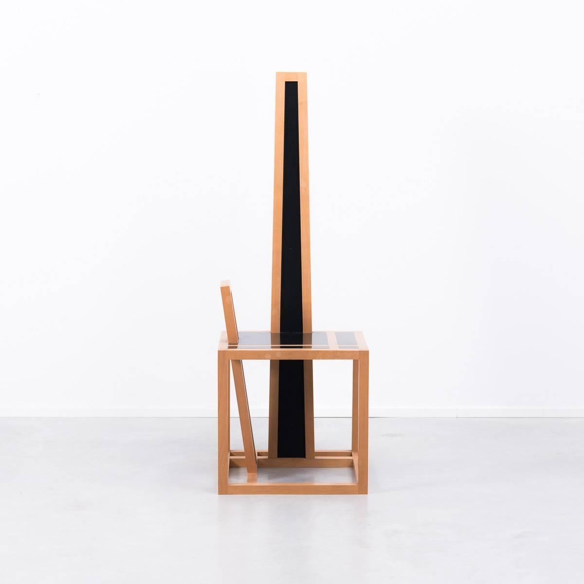 Post-Modern Unique Cabinet Makers Geometric Chair
