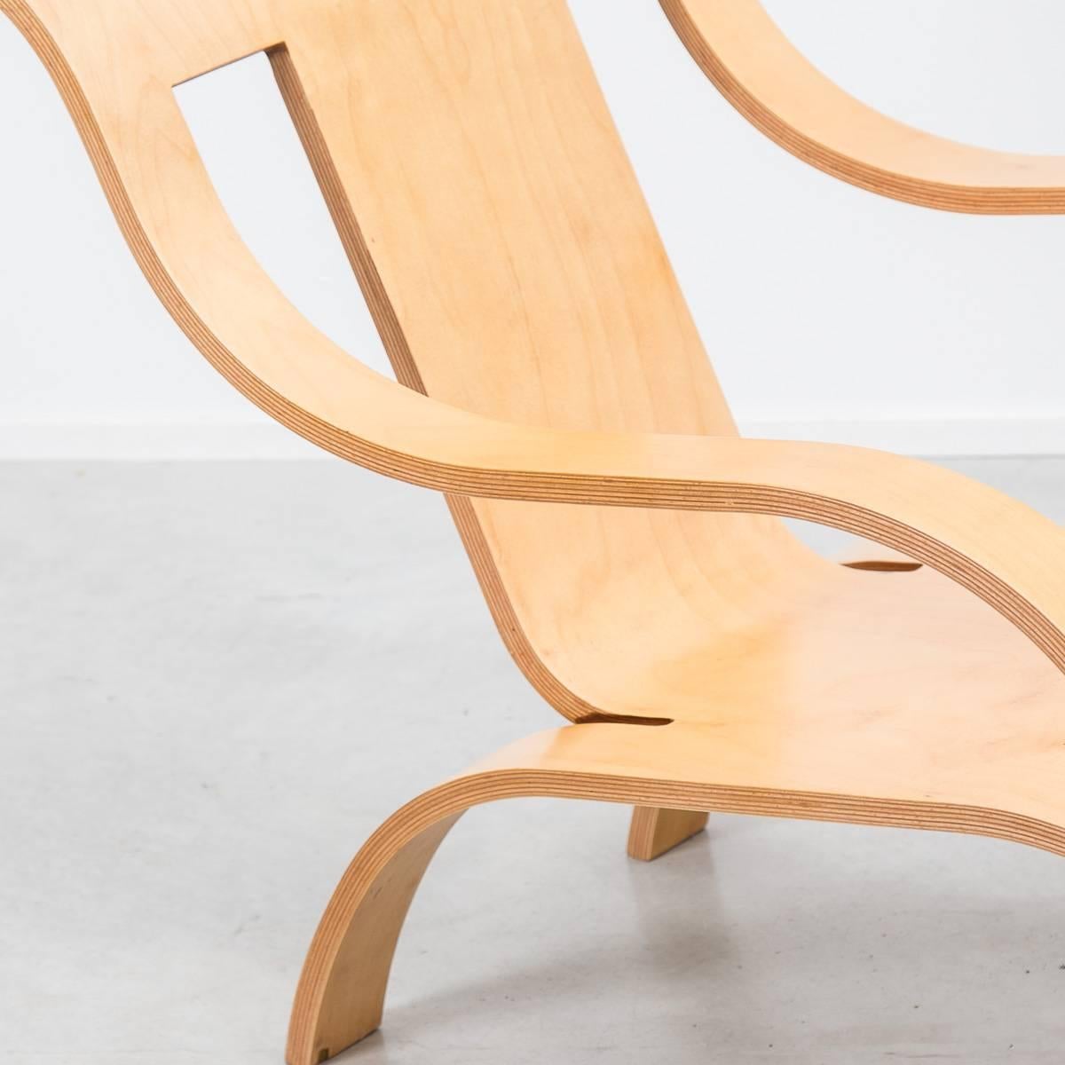 Gerald Summers Plywood Chair Italian Re-Edition, 1998 In Good Condition In London, GB