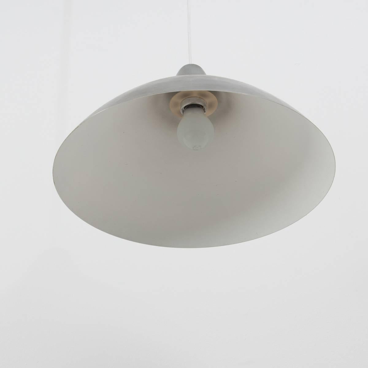 Mid-20th Century Lisa Johansson-Pape Polished Nickel Pendant Lamp