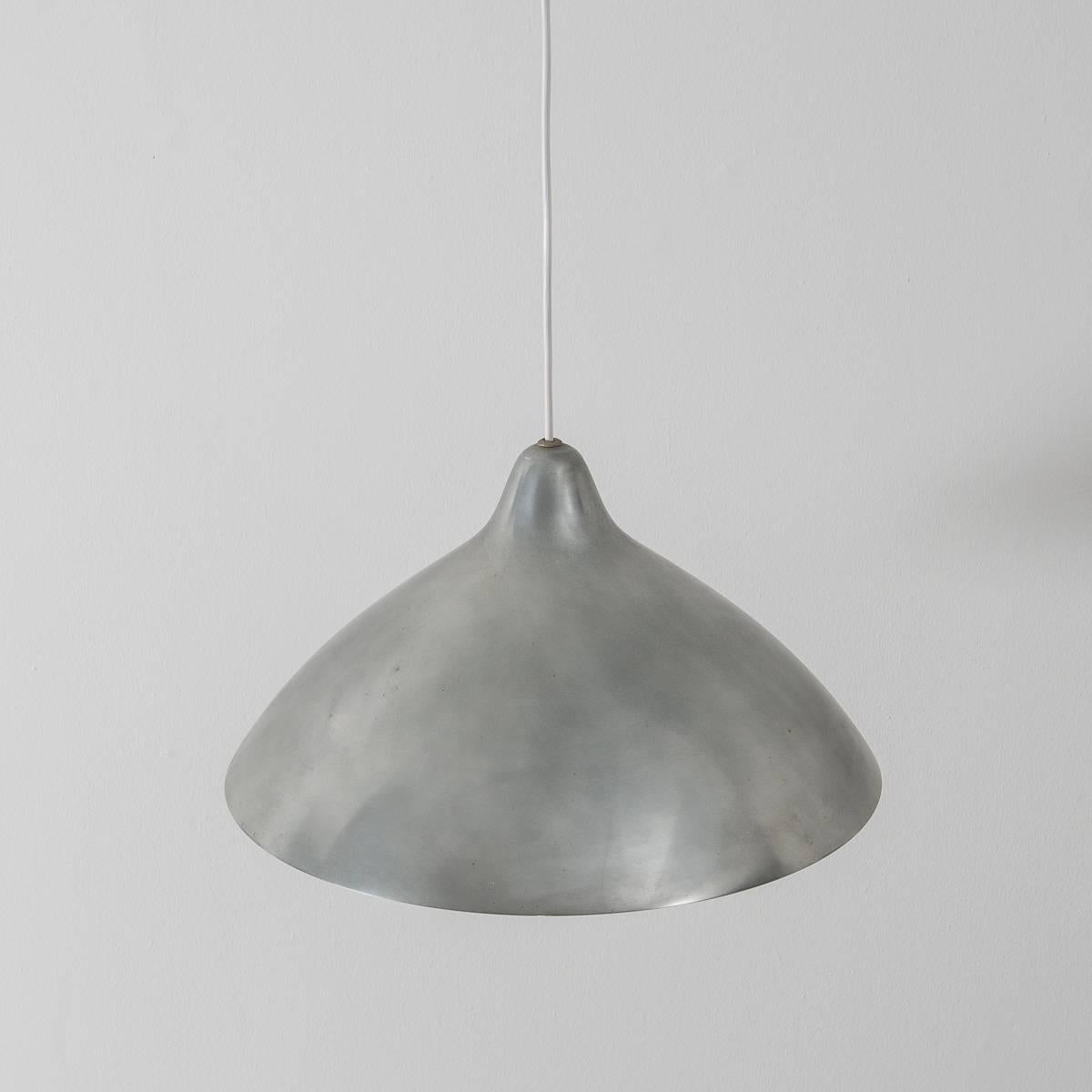 Lisa Johansson-Pape Polished Nickel Pendant Lamp In Good Condition In London, GB