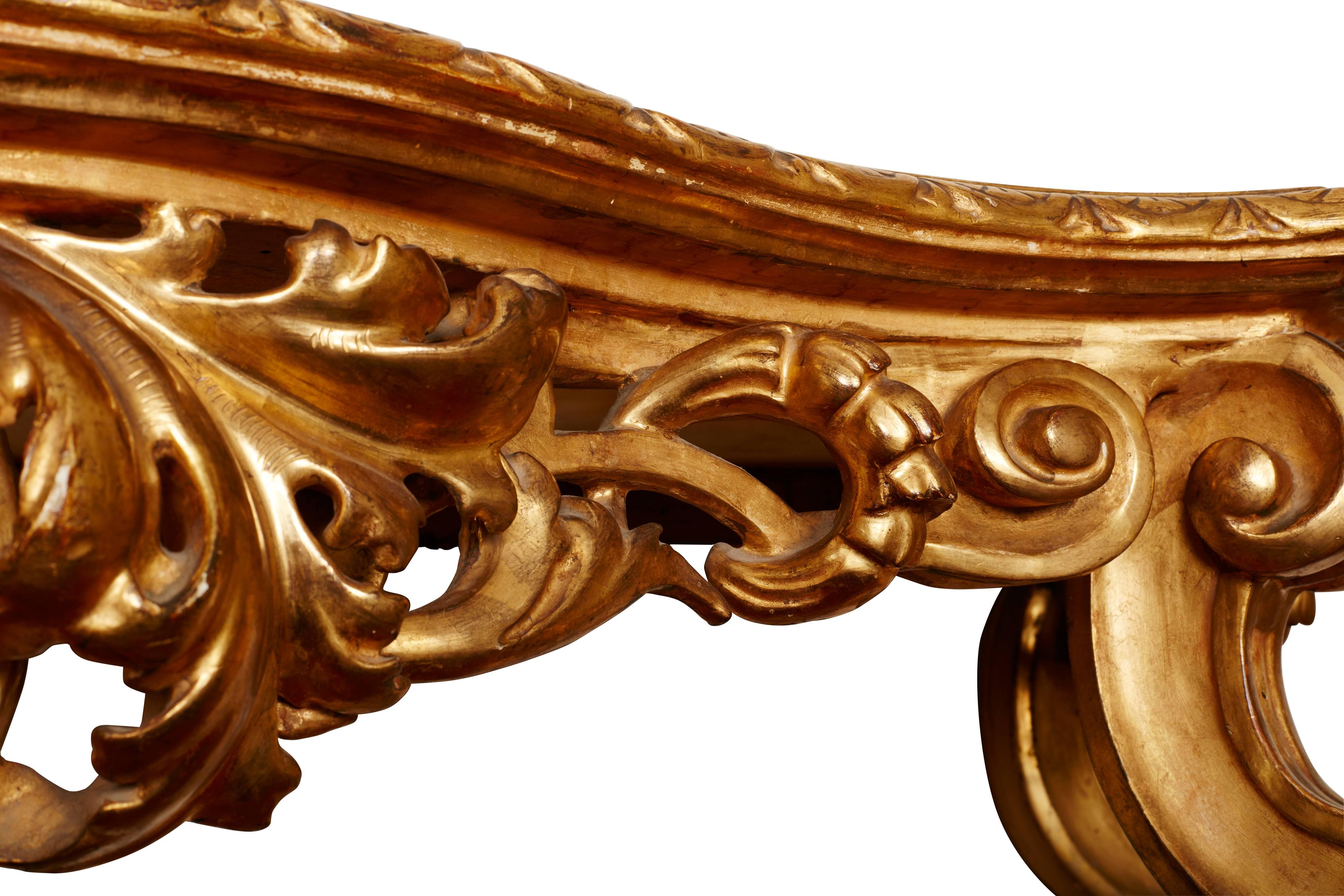 Italian Giltwood Console, circa 1850 In Excellent Condition In London, GB