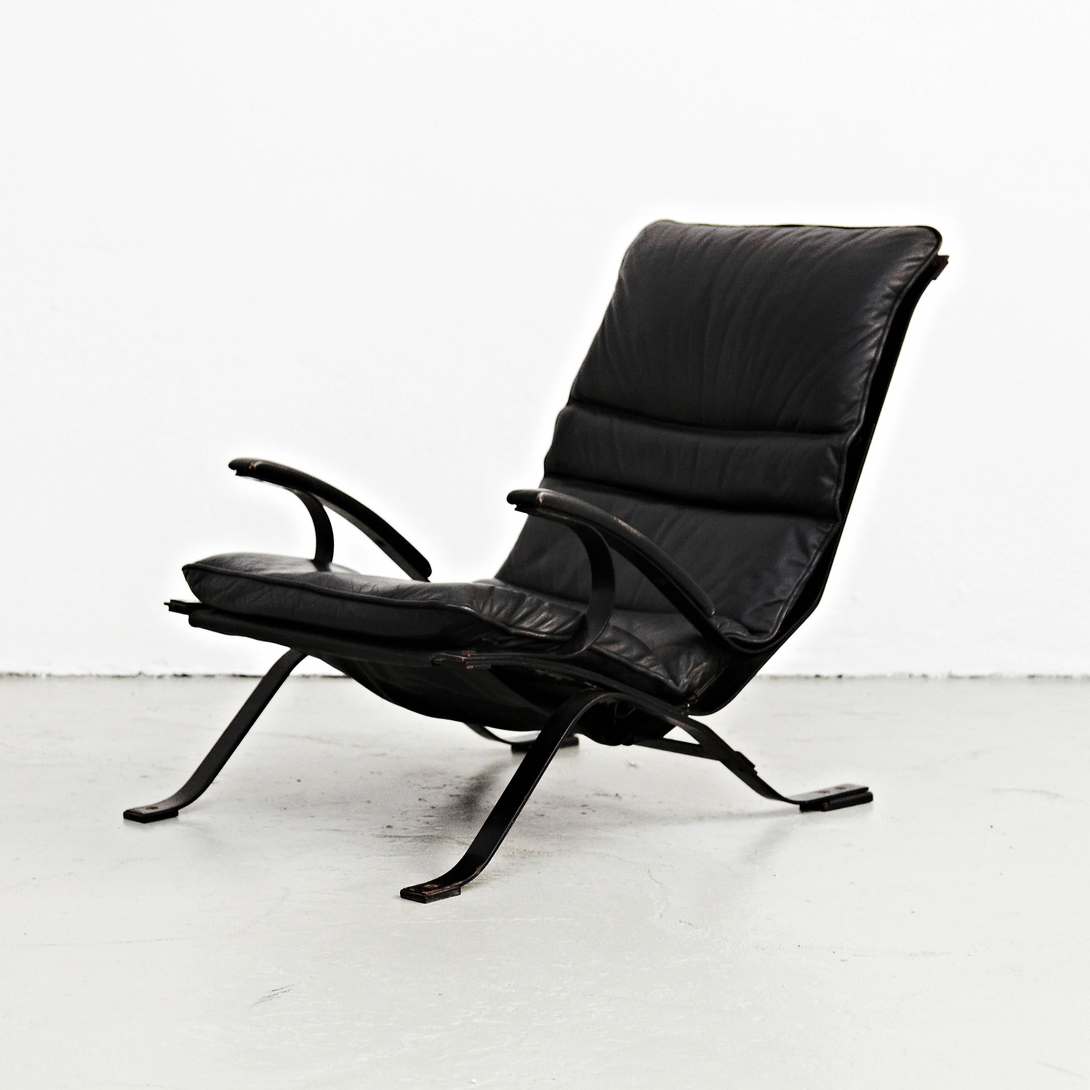 Mid-Century Modern Pair of Pep Bonet Tuman Lounge Chair for Levesta, circa 1969