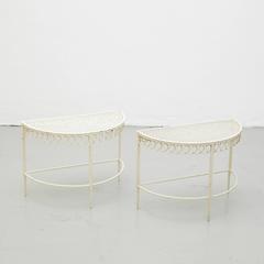 Pair of Mathieu Matégot Side Tables, circa 1950