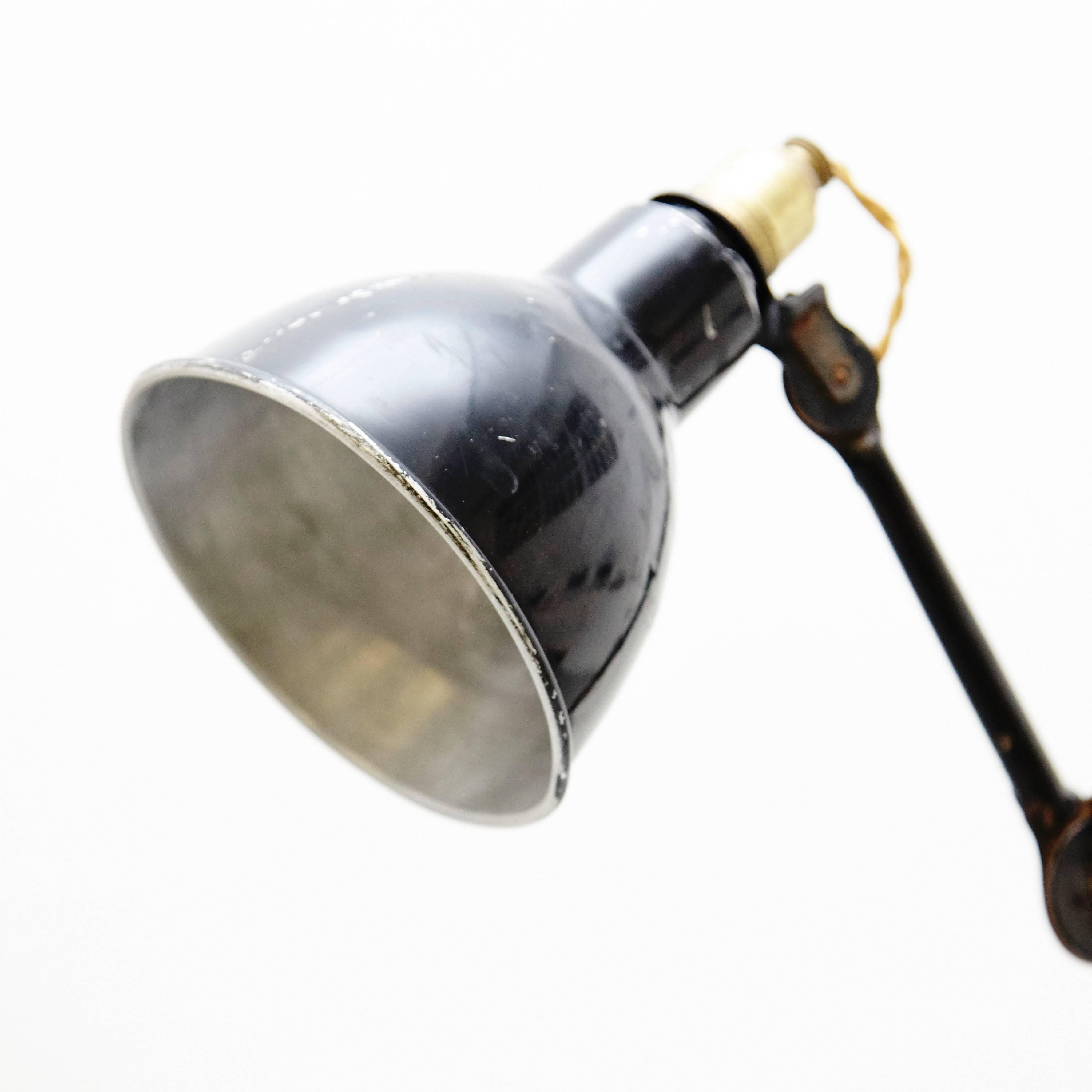 Lampe Gras No. 201 Table Lamp, circa 1930 In Good Condition In Barcelona, Barcelona