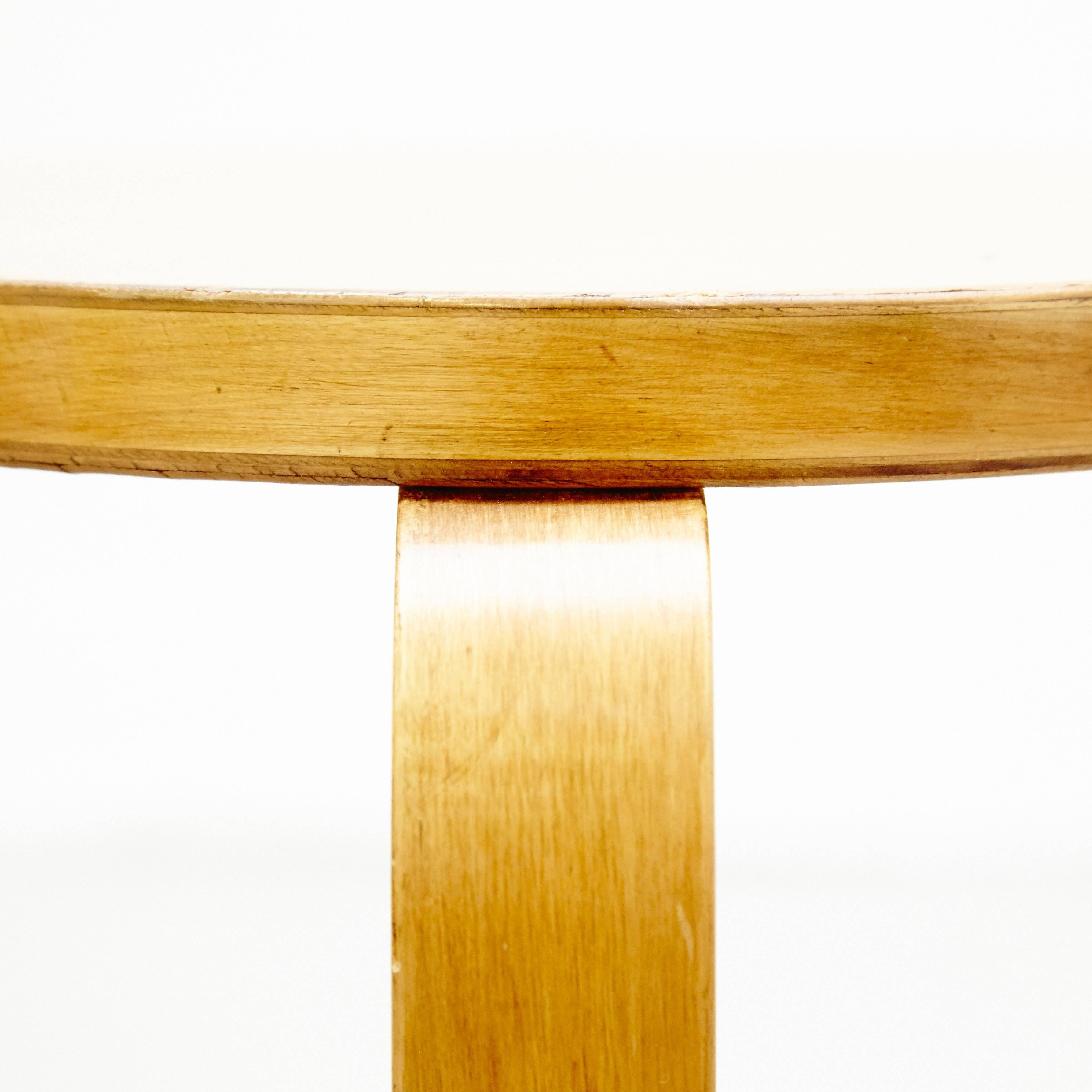 Finnish Alvar Aalto First Edition Wood Stool for Finmar, circa 1930