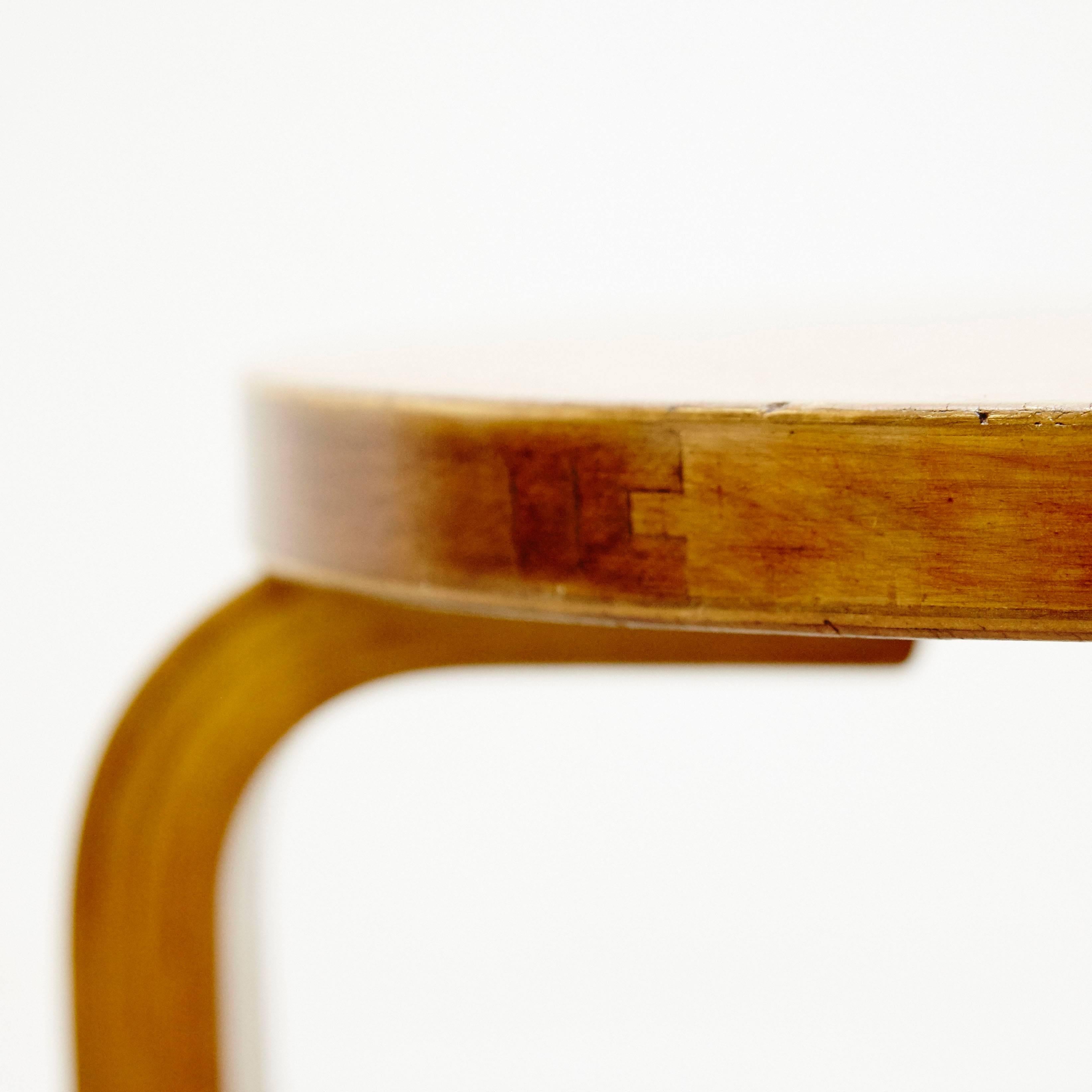 Mid-20th Century Alvar Aalto First Edition Wood Stool for Finmar, circa 1930