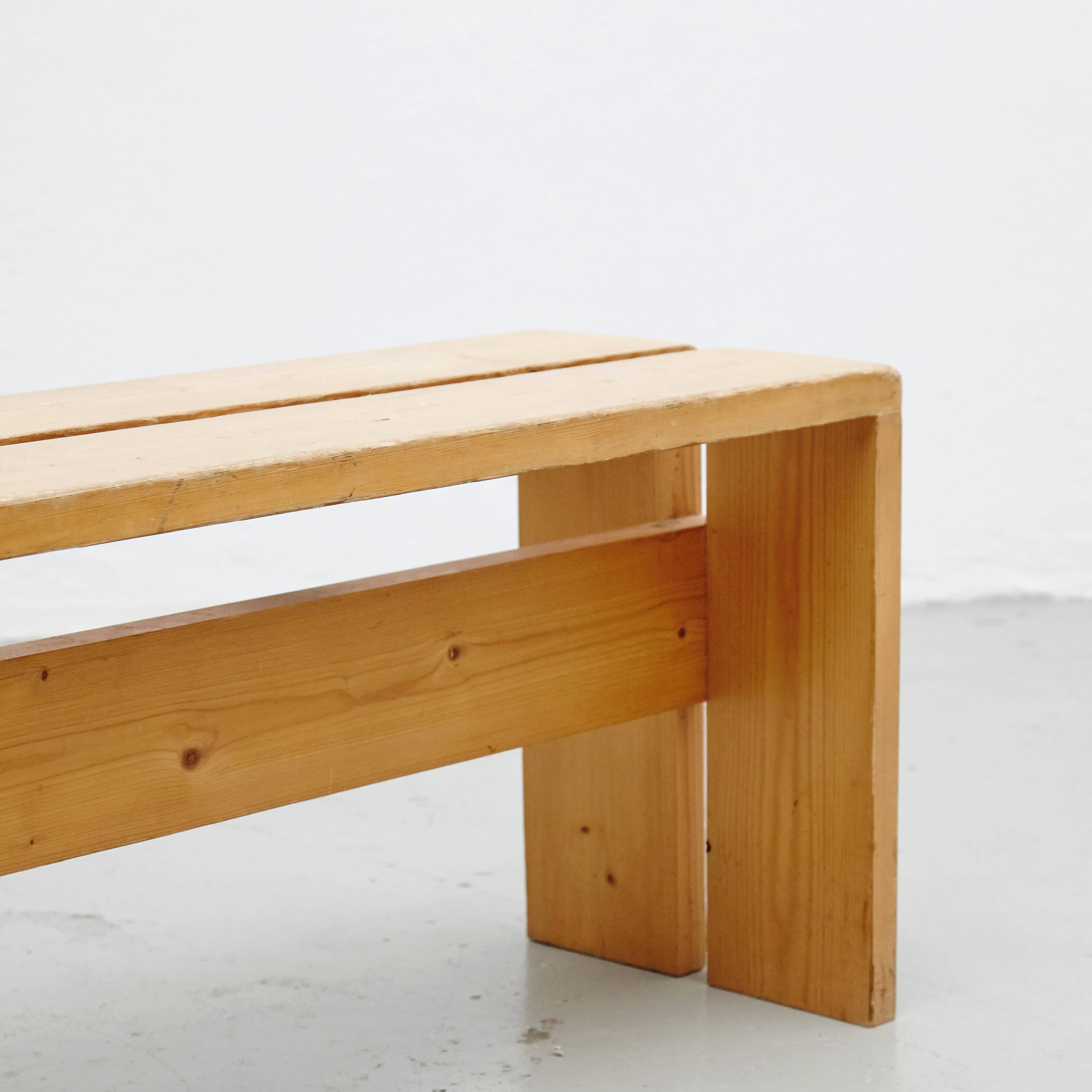 Mid-20th Century Charlotte Perriand Bench for Les Arcs