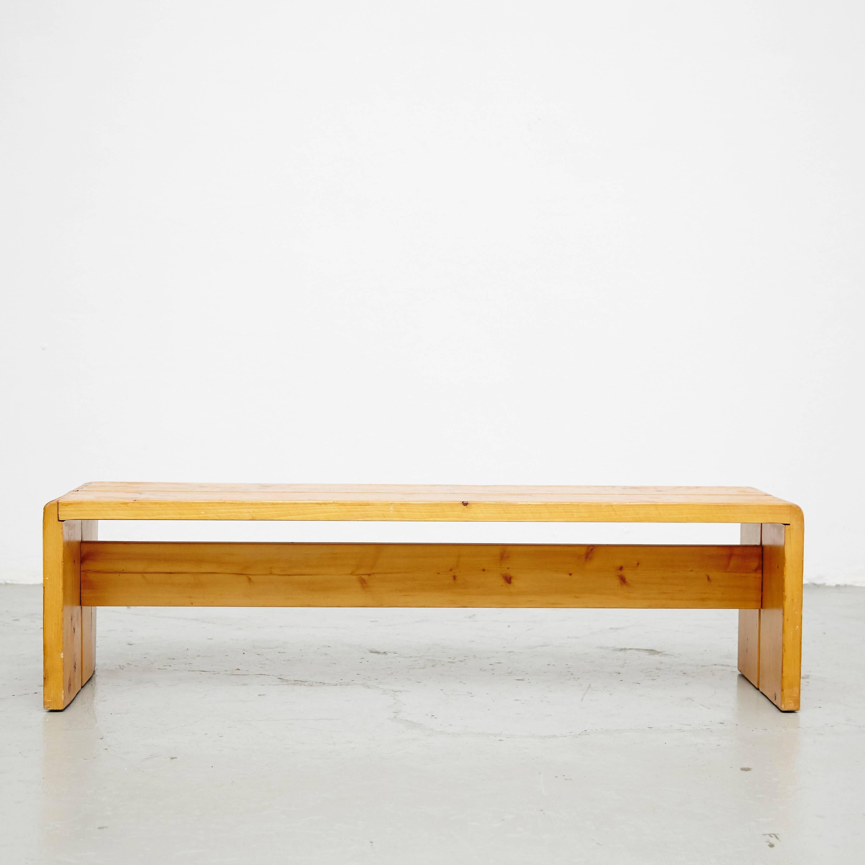 Mid-Century Modern Set of Four Charlotte Perriand Benches for Les Arcs