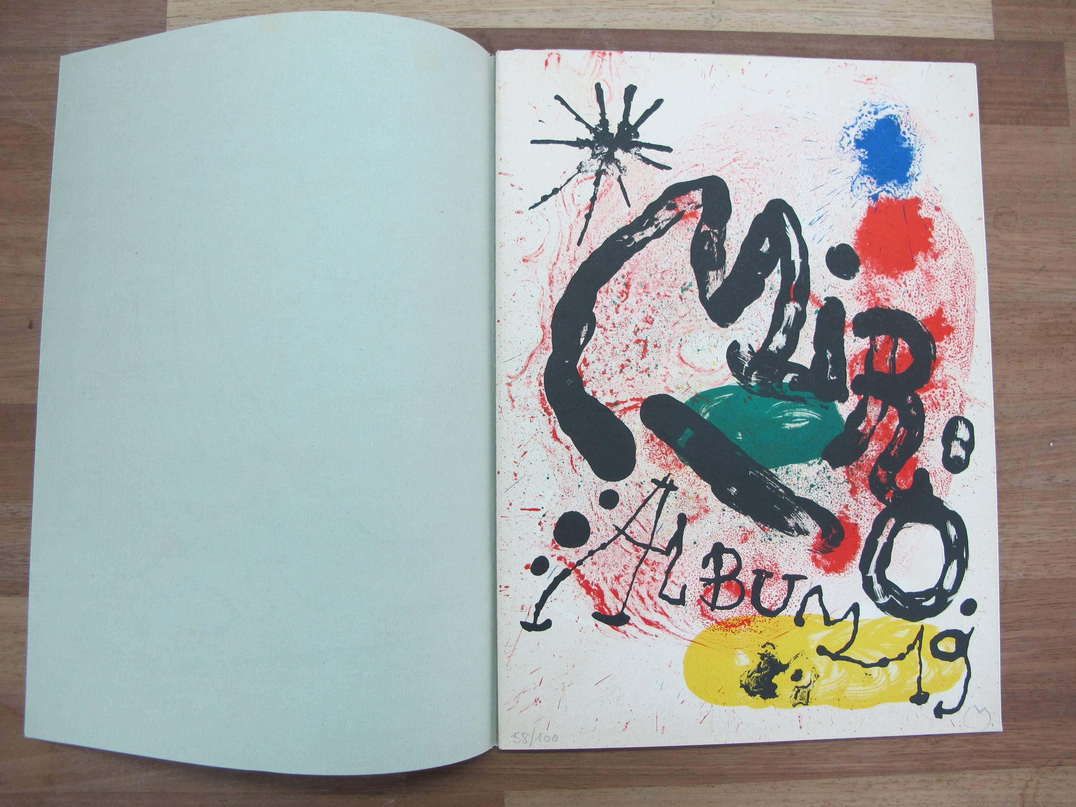 Joan Miró Album 19 with Four Original Lithographs 1