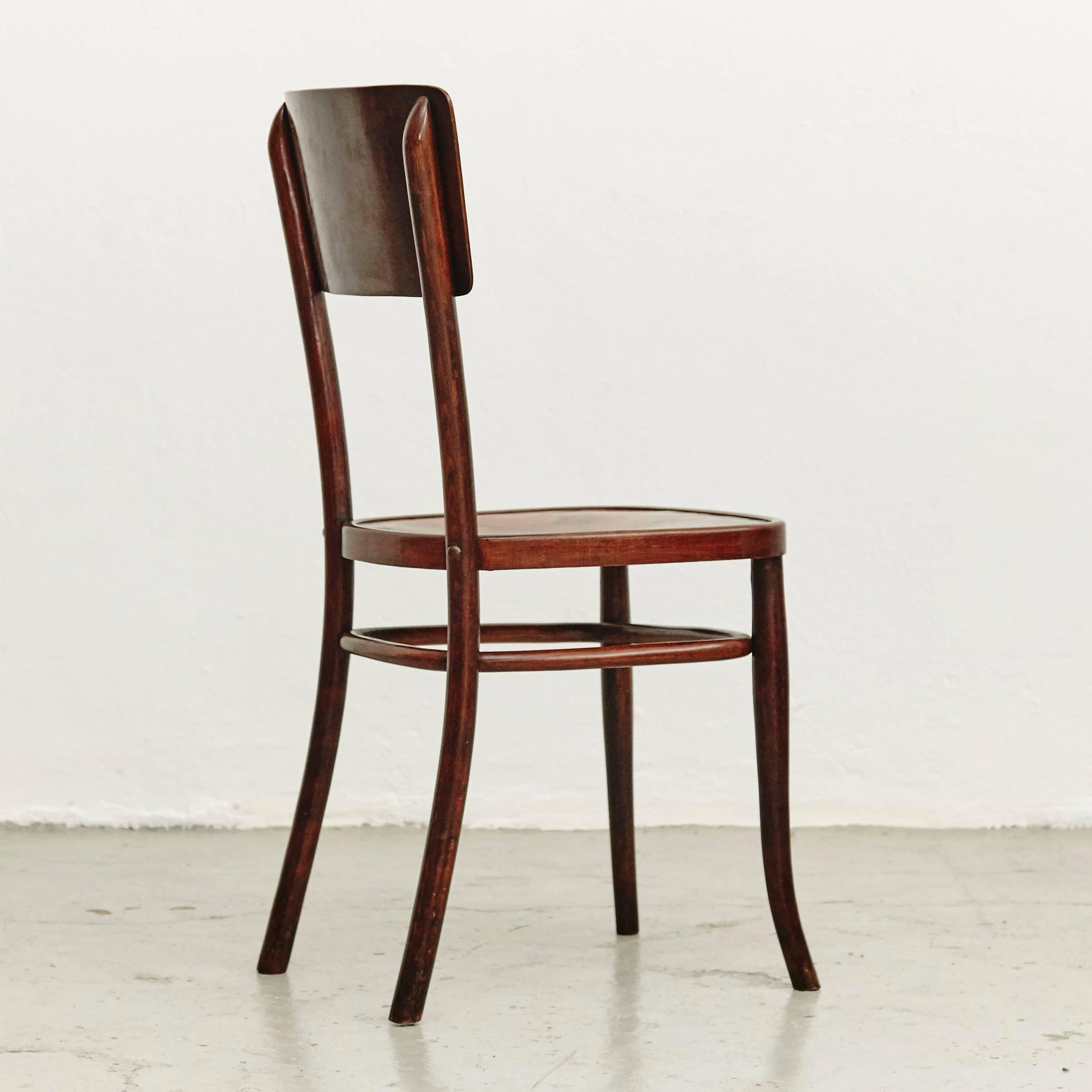 Mid-Century Modern Set of Six Chairs by August Thonet for Thonet, circa 1900