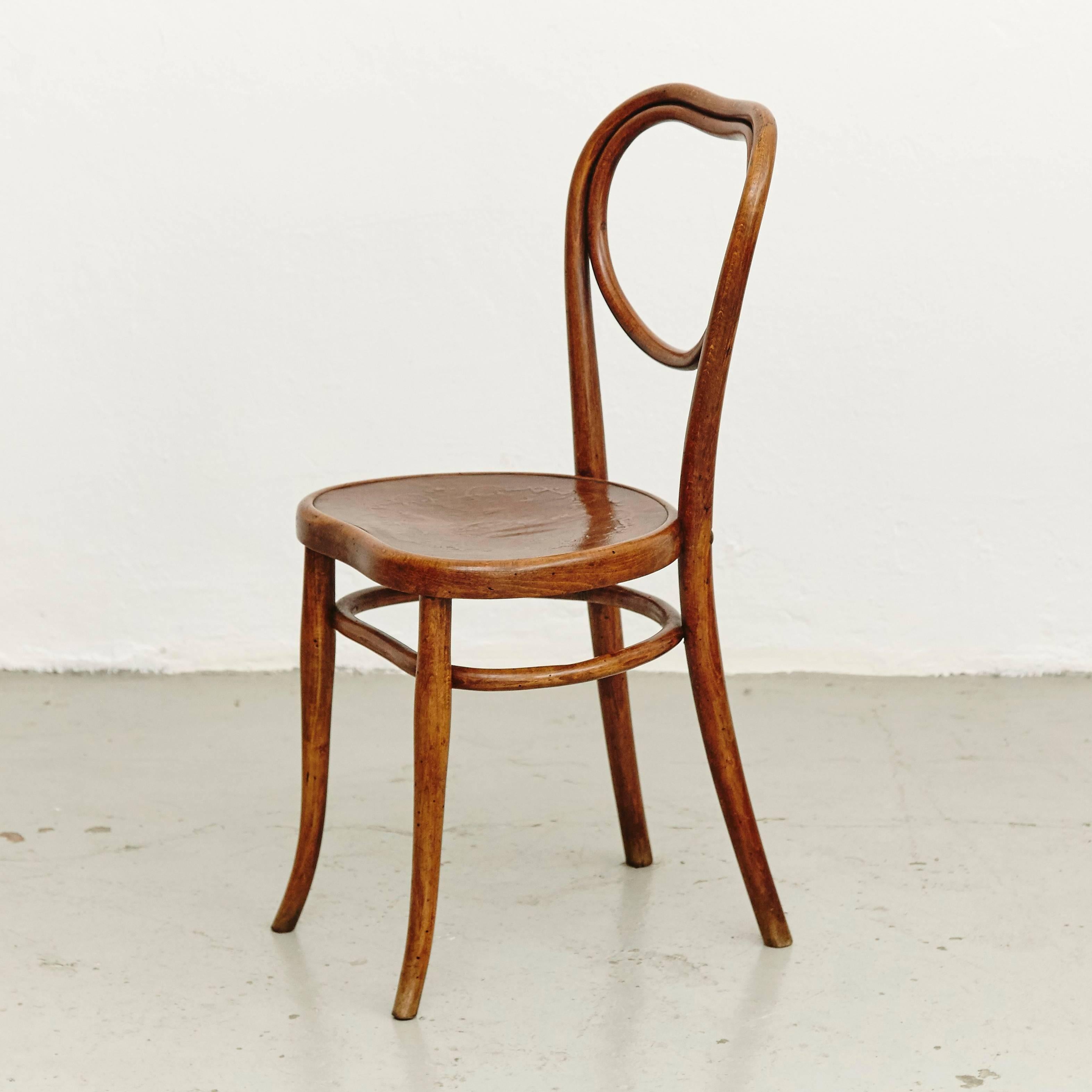 French Pair of Thonet Chairs for Thonet, circa 1920