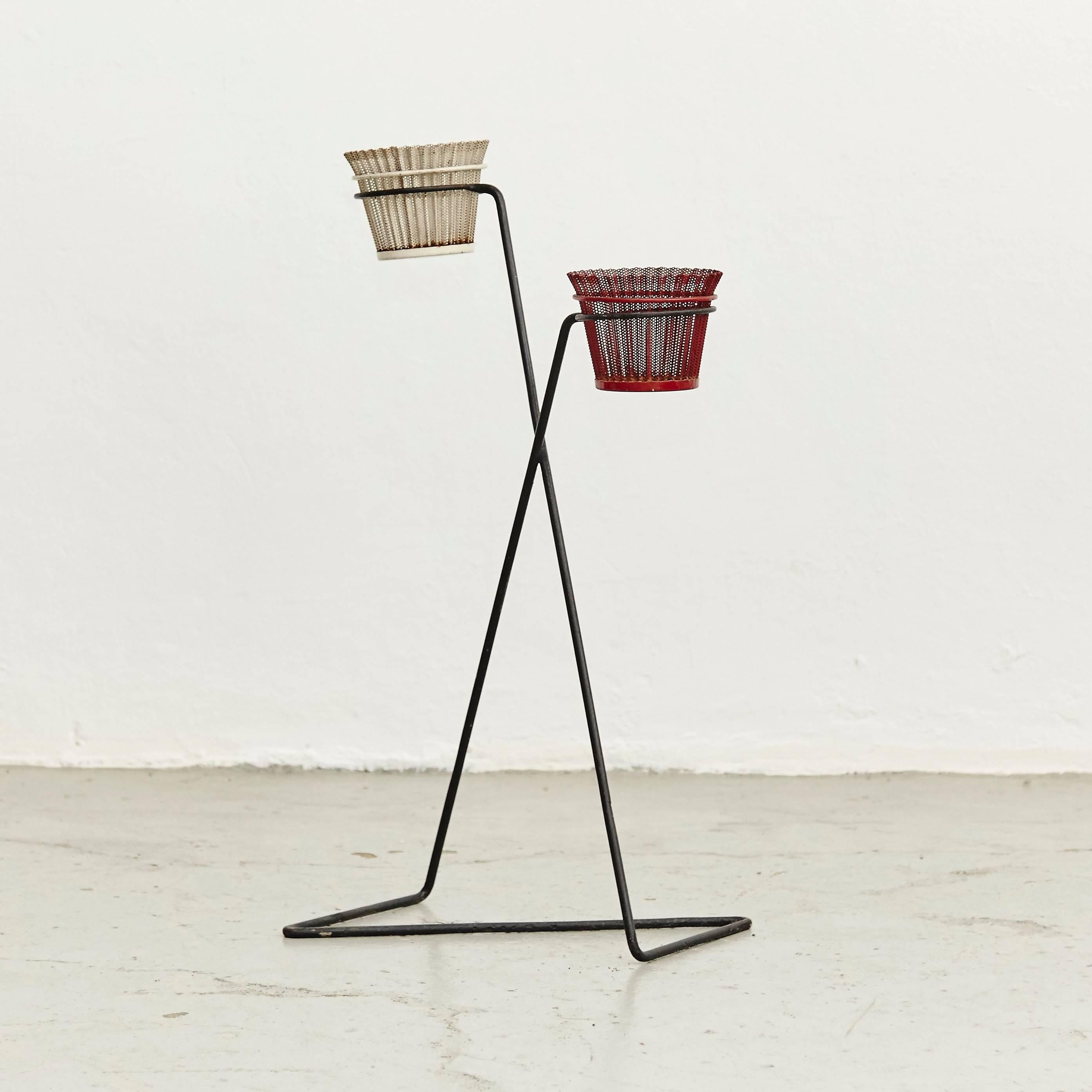 Mathieu Matégot Plant Stand, circa 1950 In Good Condition In Barcelona, Barcelona