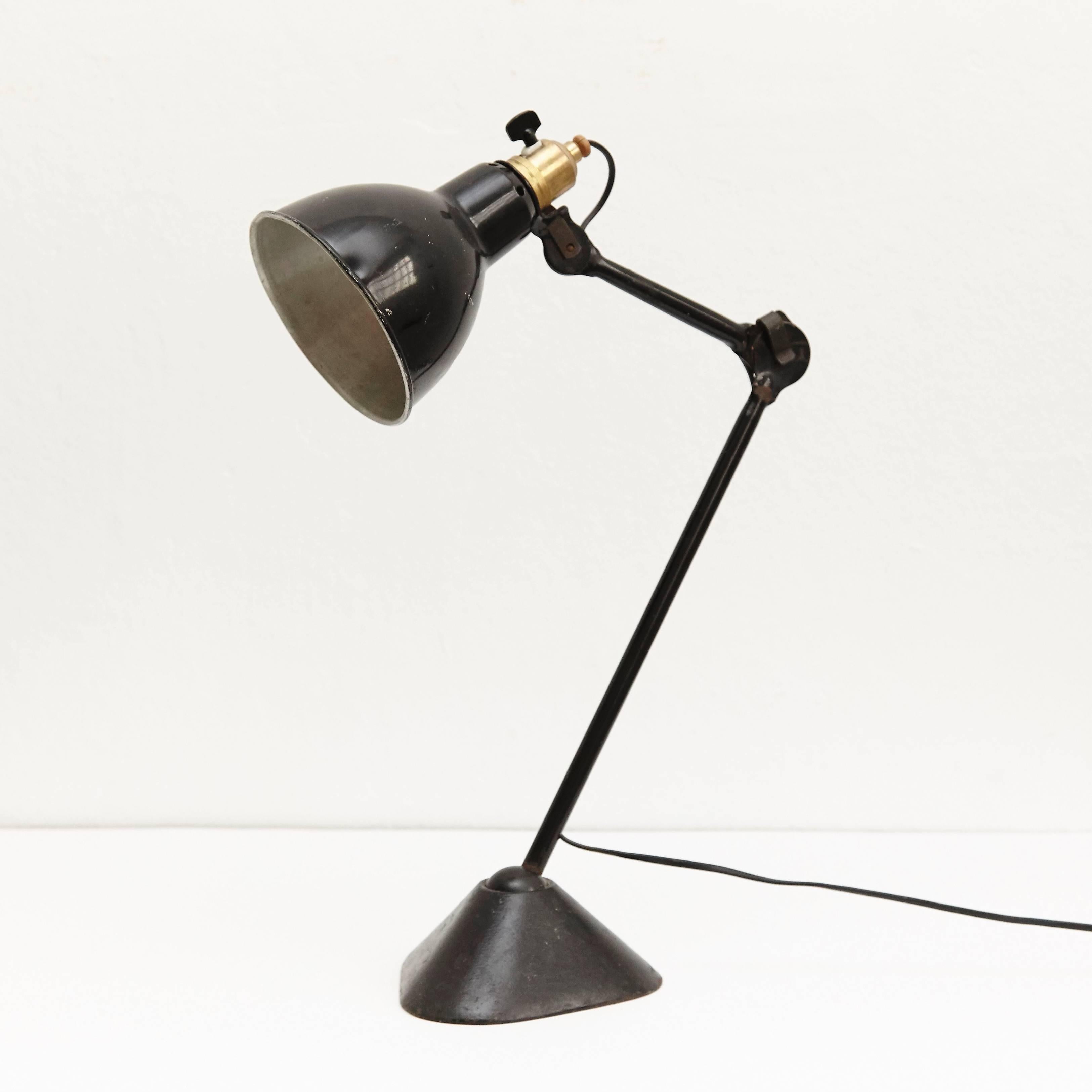 Mid-Century Modern Lampe Gras Table Lamp, circa 1930