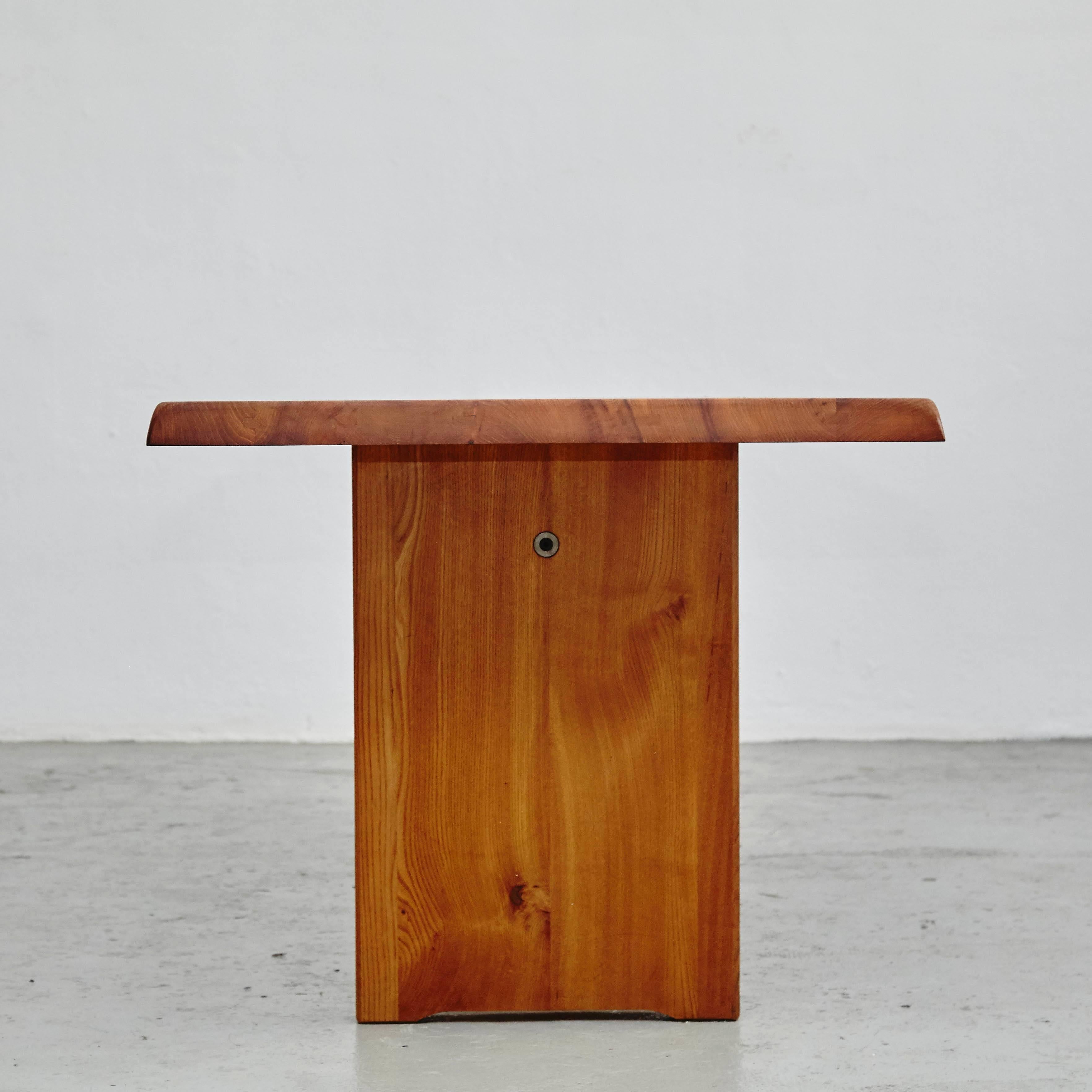 Wood Pierre Chapo Large Dining Table 260cm, circa 1970