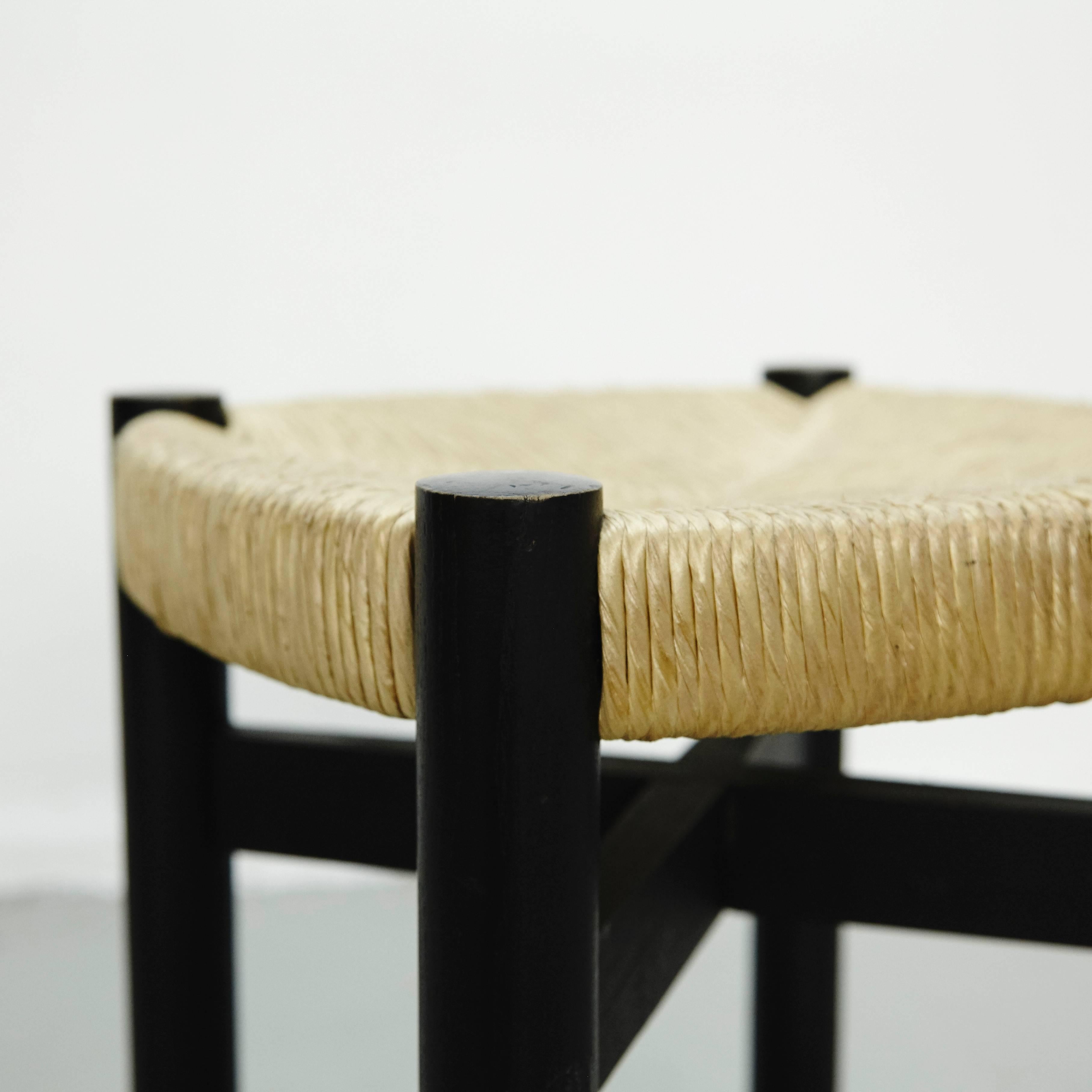 Mid-20th Century Pair of Stools by Charlotte Perriand for Meribel, circa 1950