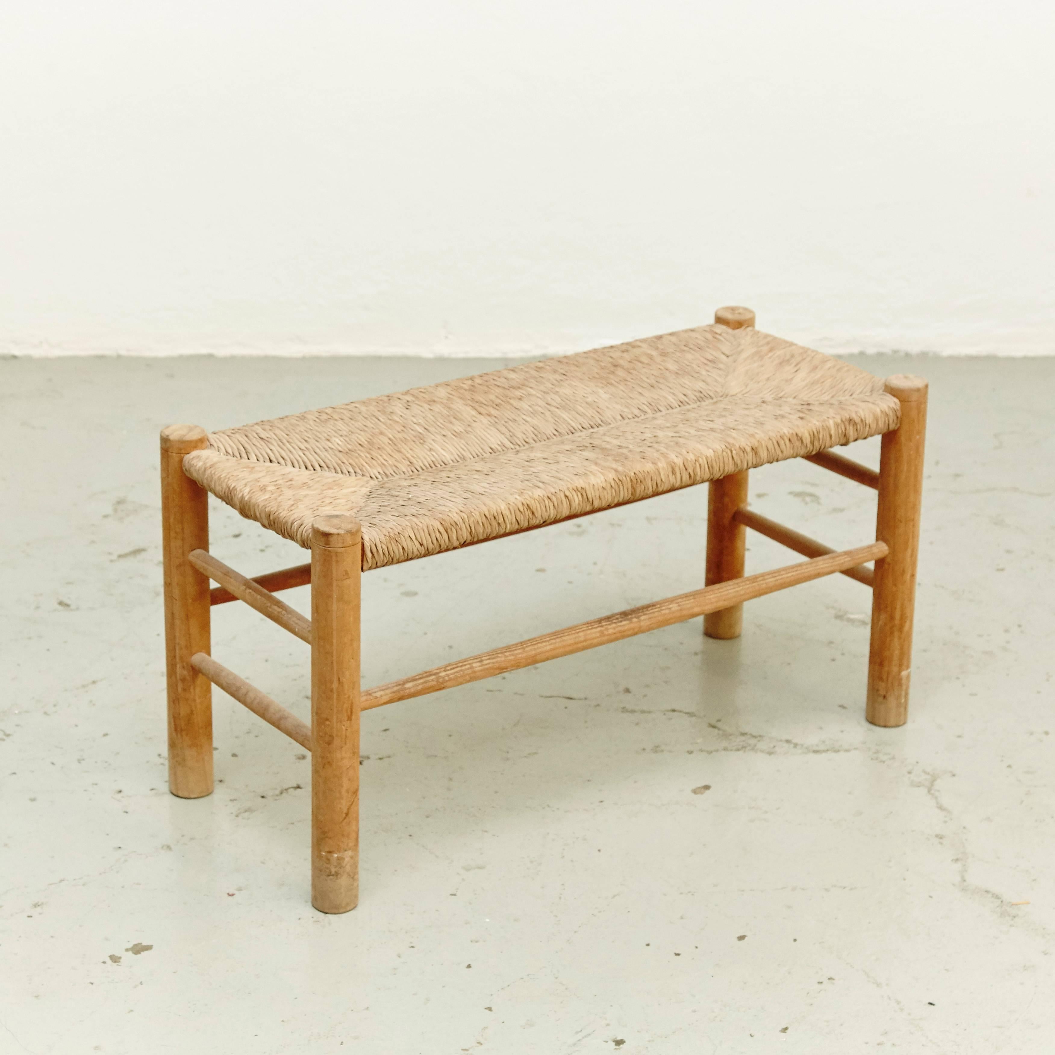 French Pair of Bench in the Style of Charlotte Perriand, circa 1960