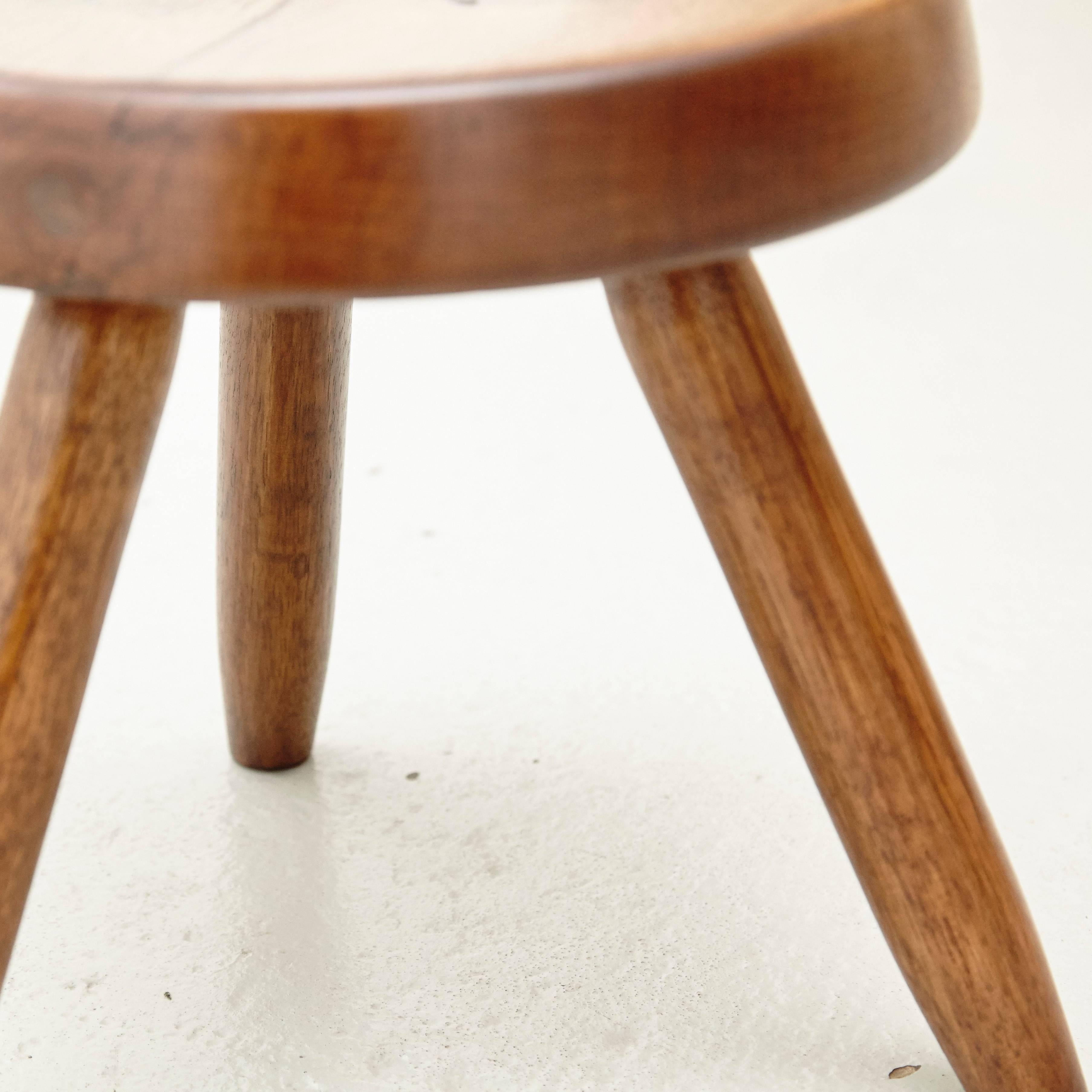 French Stool in the Style of Charlotte Perriand