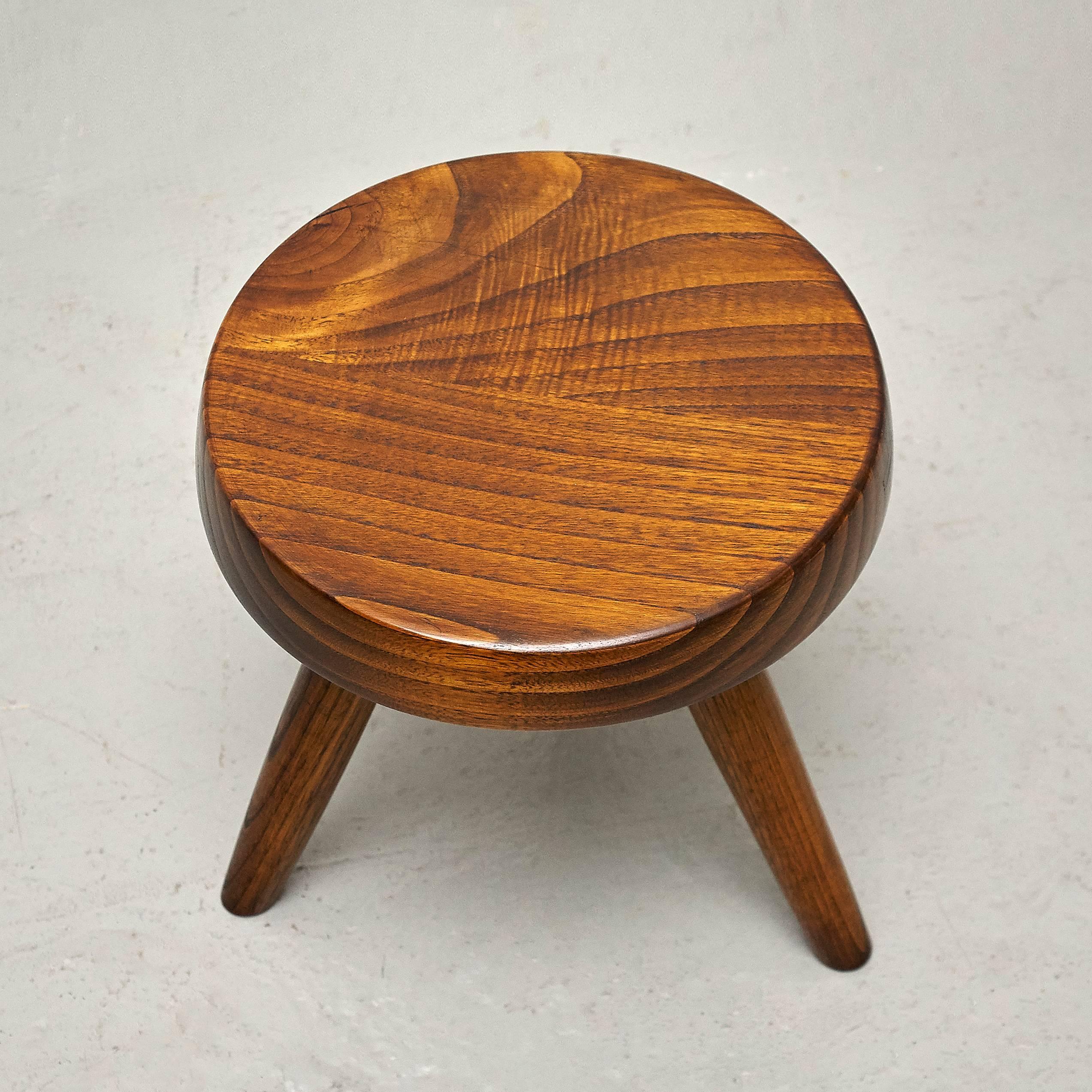 Mid-Century Modern Stool in the Style of Charlotte Perriand