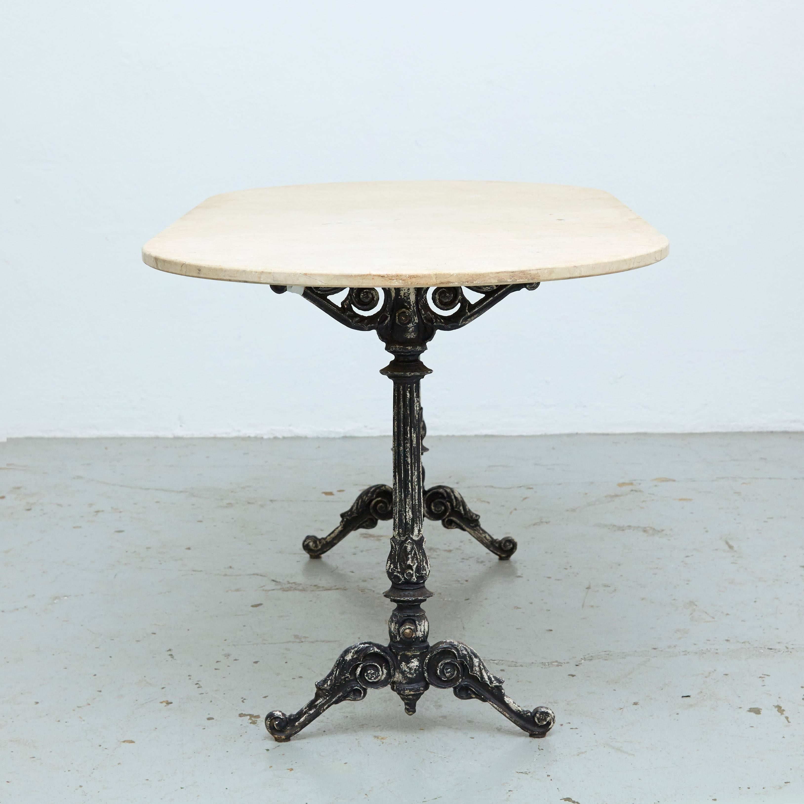 Mid-20th Century French Marble Table, circa 1950