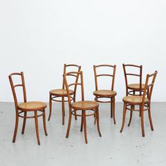 Set of Six J & J. Khon Chair N°220, circa 1900
