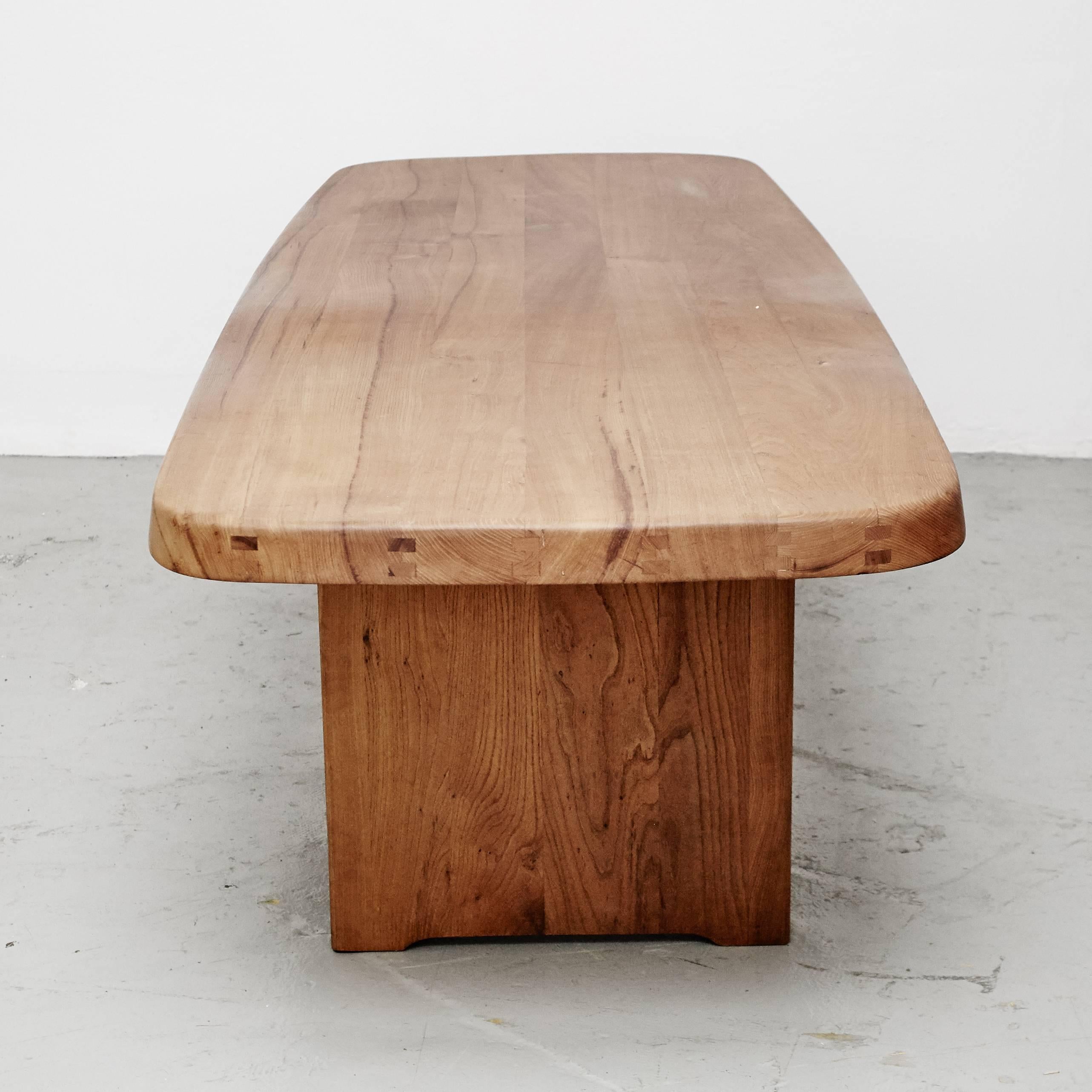 French Pierre Chapo T20 Dining Table, circa 1960