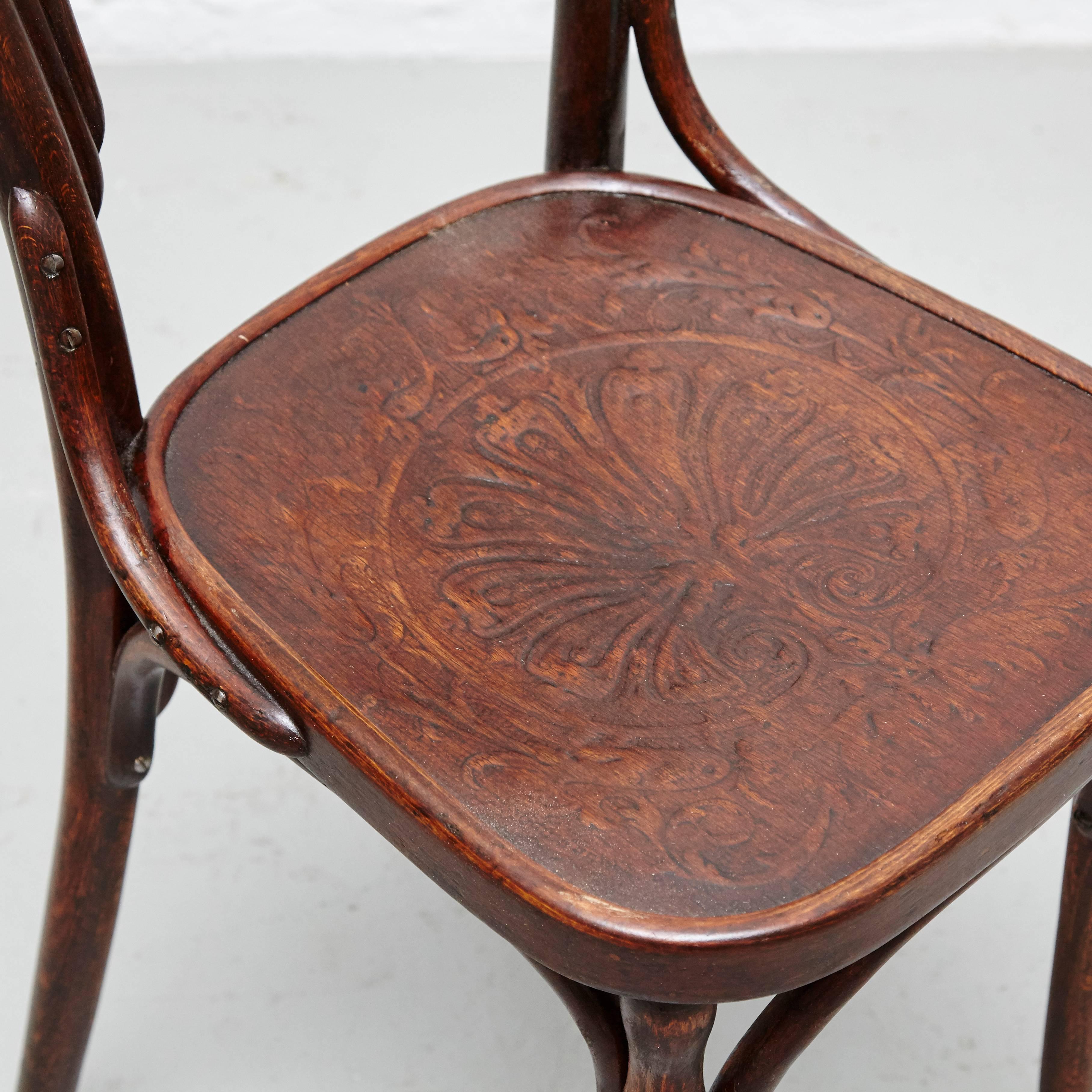 Early 20th Century Set of Three J & J. Khon Chairs, circa 1900