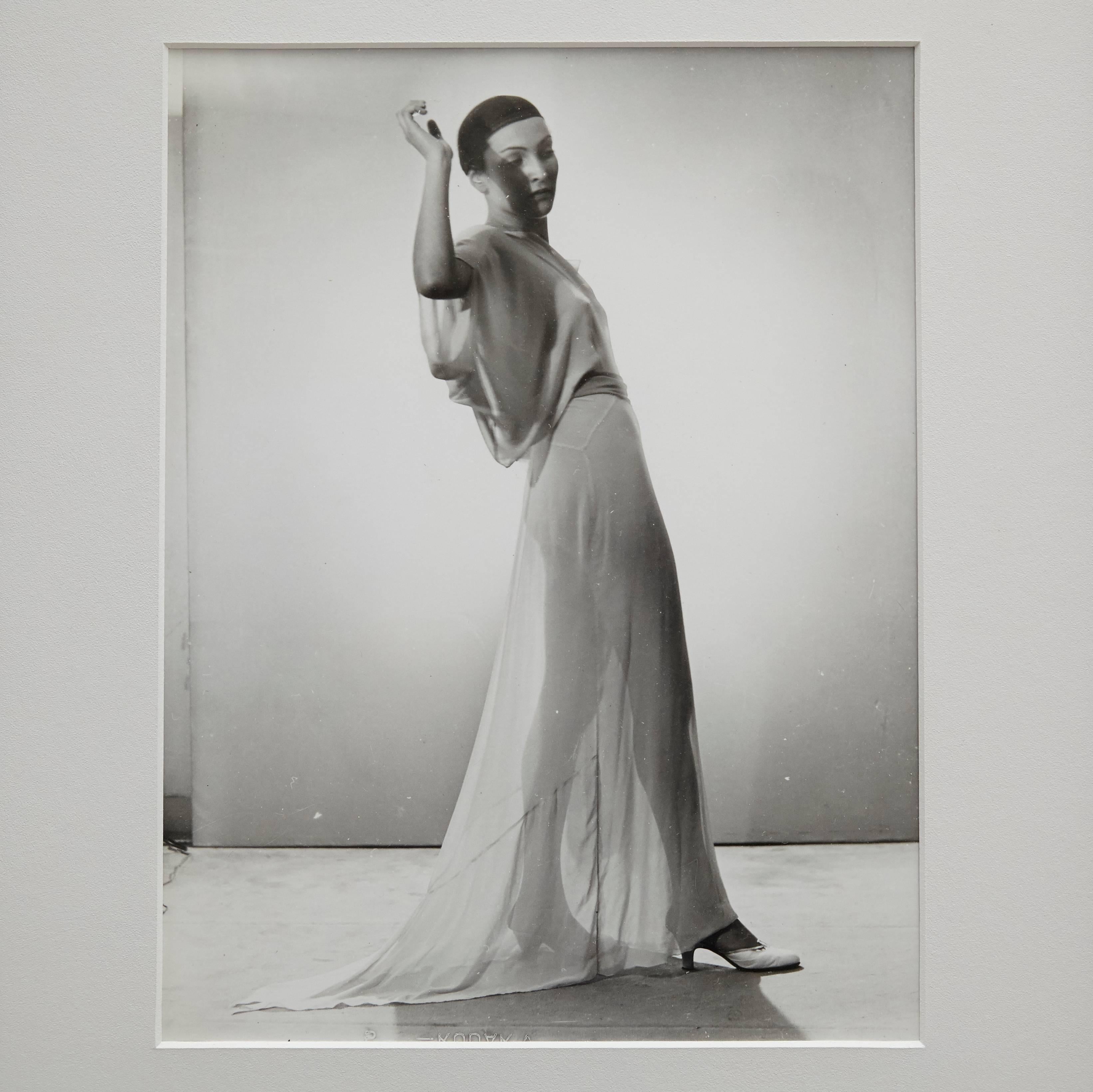Woman photographed by Man Ray.

A posthumous print from the original negative around 1970 by Pierre Gassmann. Gelatin silver bromide.

Stamped in the back with Man Ray Paris Stamp.

Born (Philadelphia, 1890 - Paris, 1976) Emmanuel Radnitzky, Man Ray