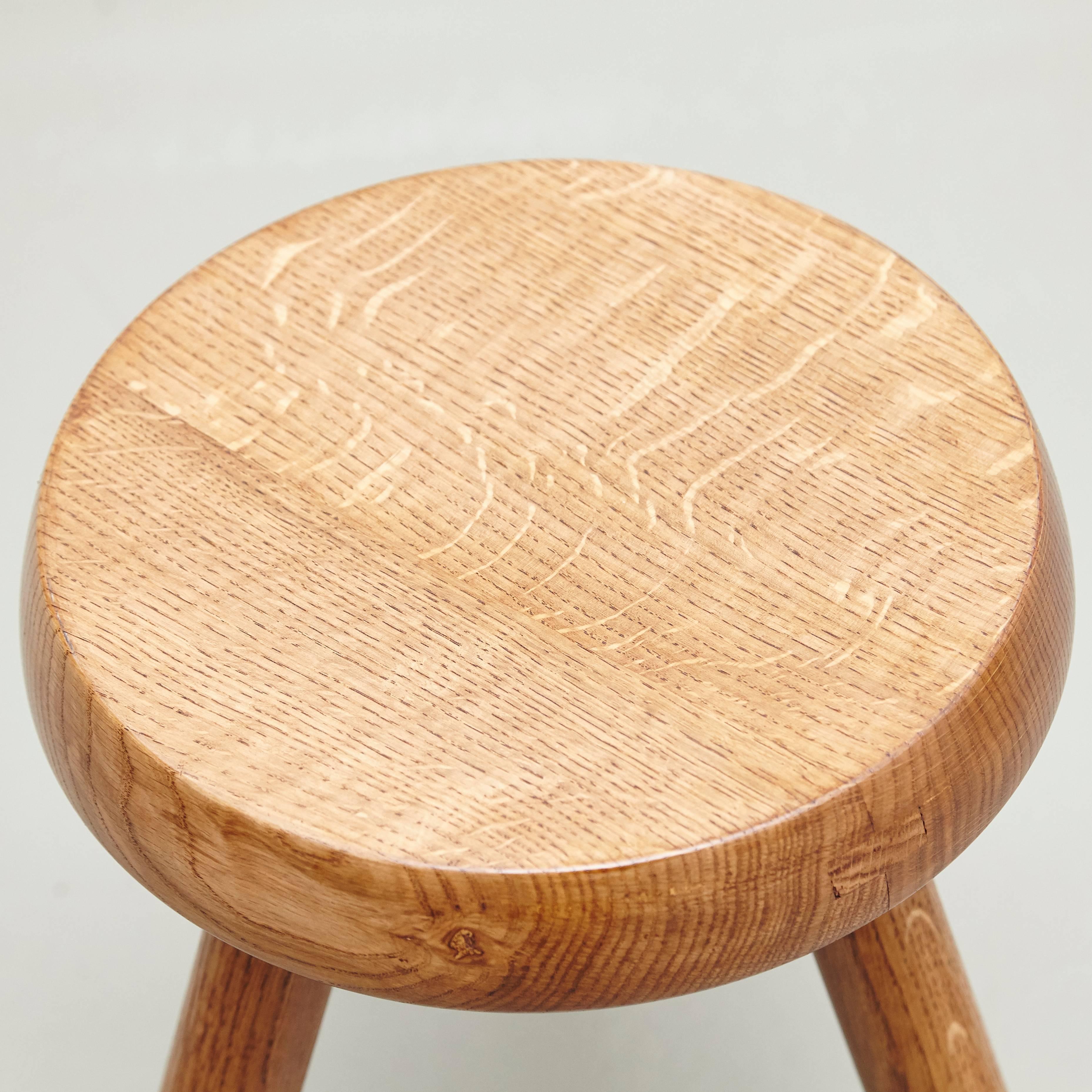 Mid-Century Modern Stool in the Style of Charlotte Perriand