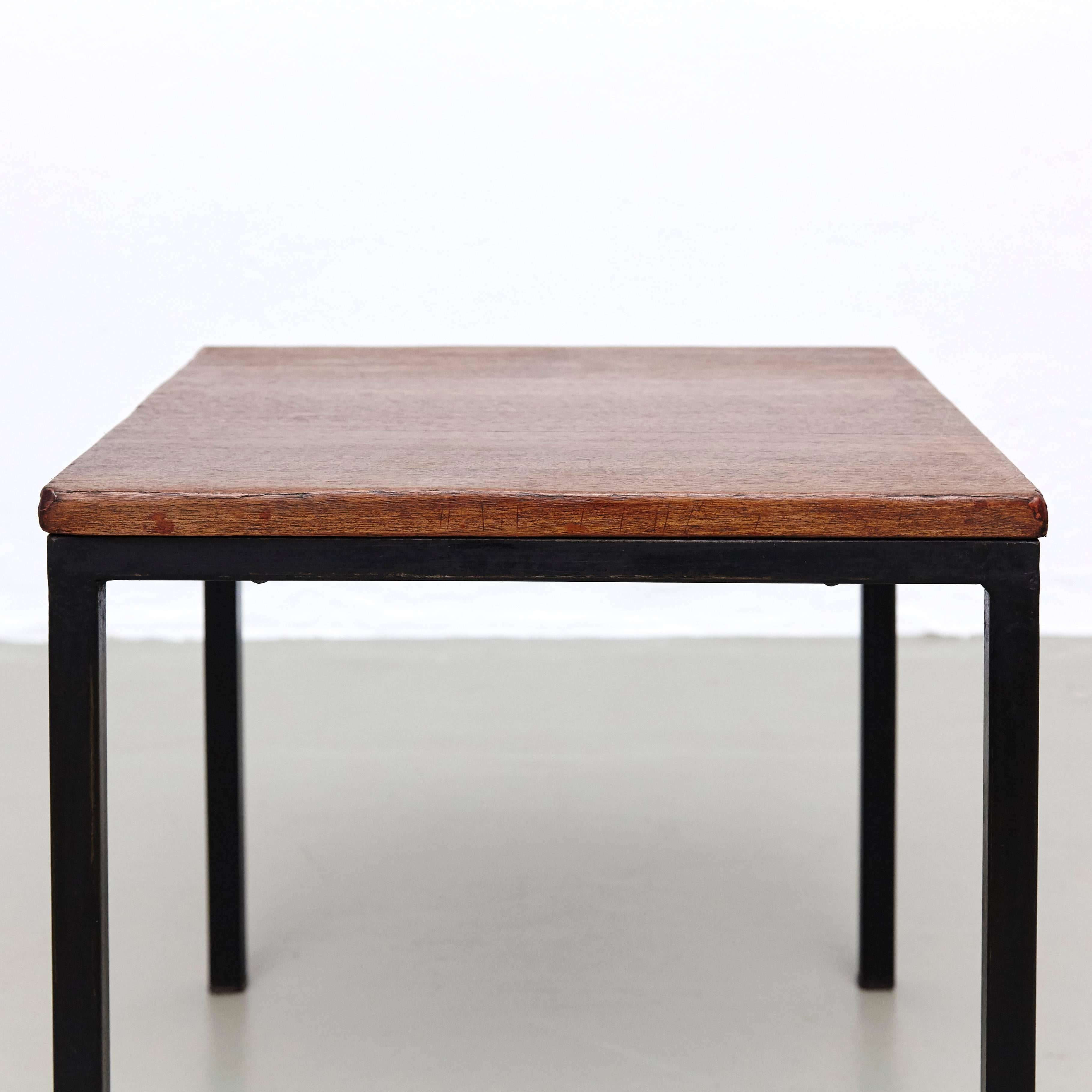 Mid-Century Modern Florence Knoll T-Angle Side Table, circa 1950