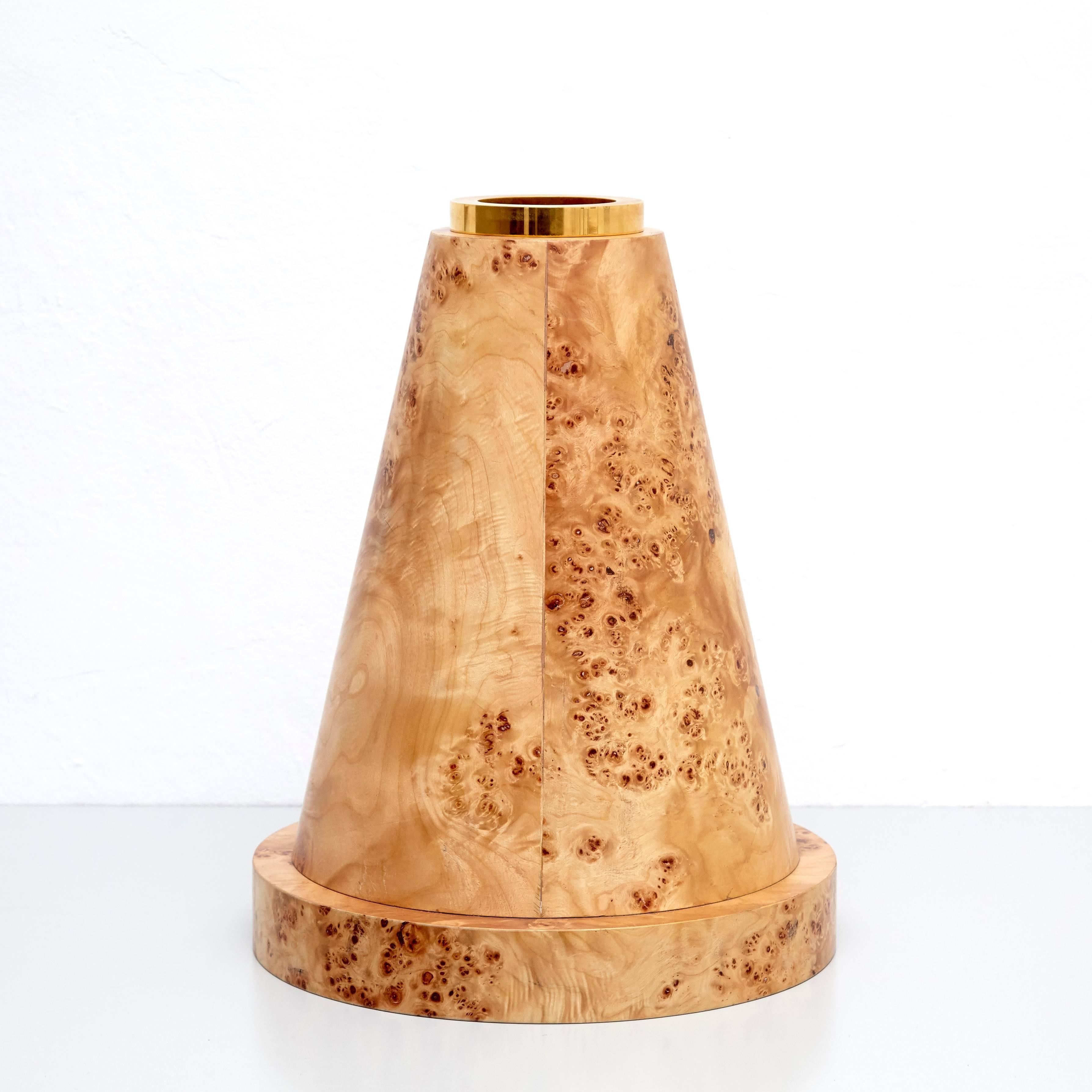 Modern Twenty-Seven Woods for a Chinese Artificial Flower Vase O by Ettore Sottsass