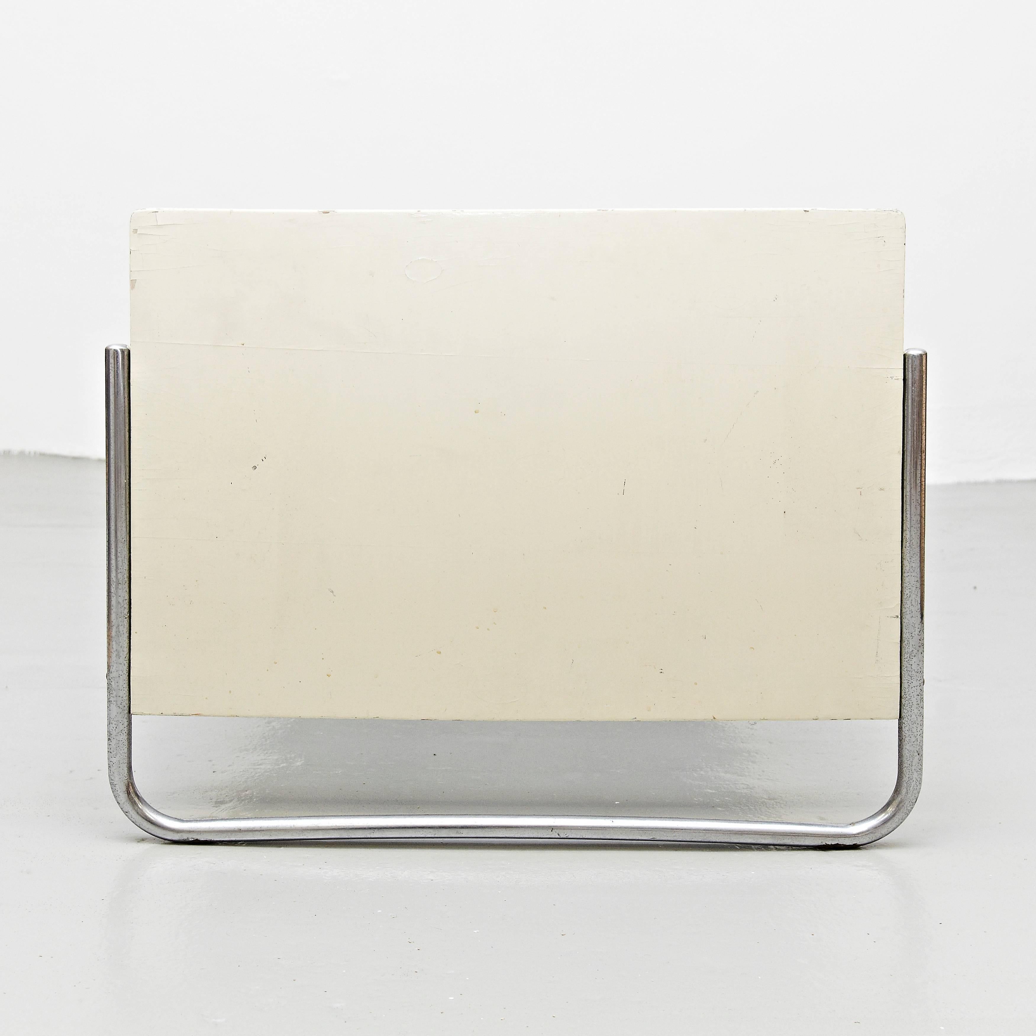Lit en métal et contreplaqué Bauhaus Early Gispen Mid-Century Modern, circa 1930 9